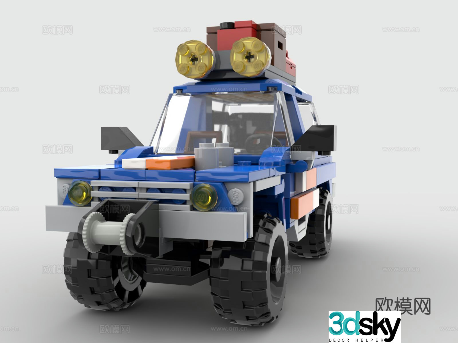 Lego LEGO toys building blocks off-road vehicle four-wheel drive 3d model