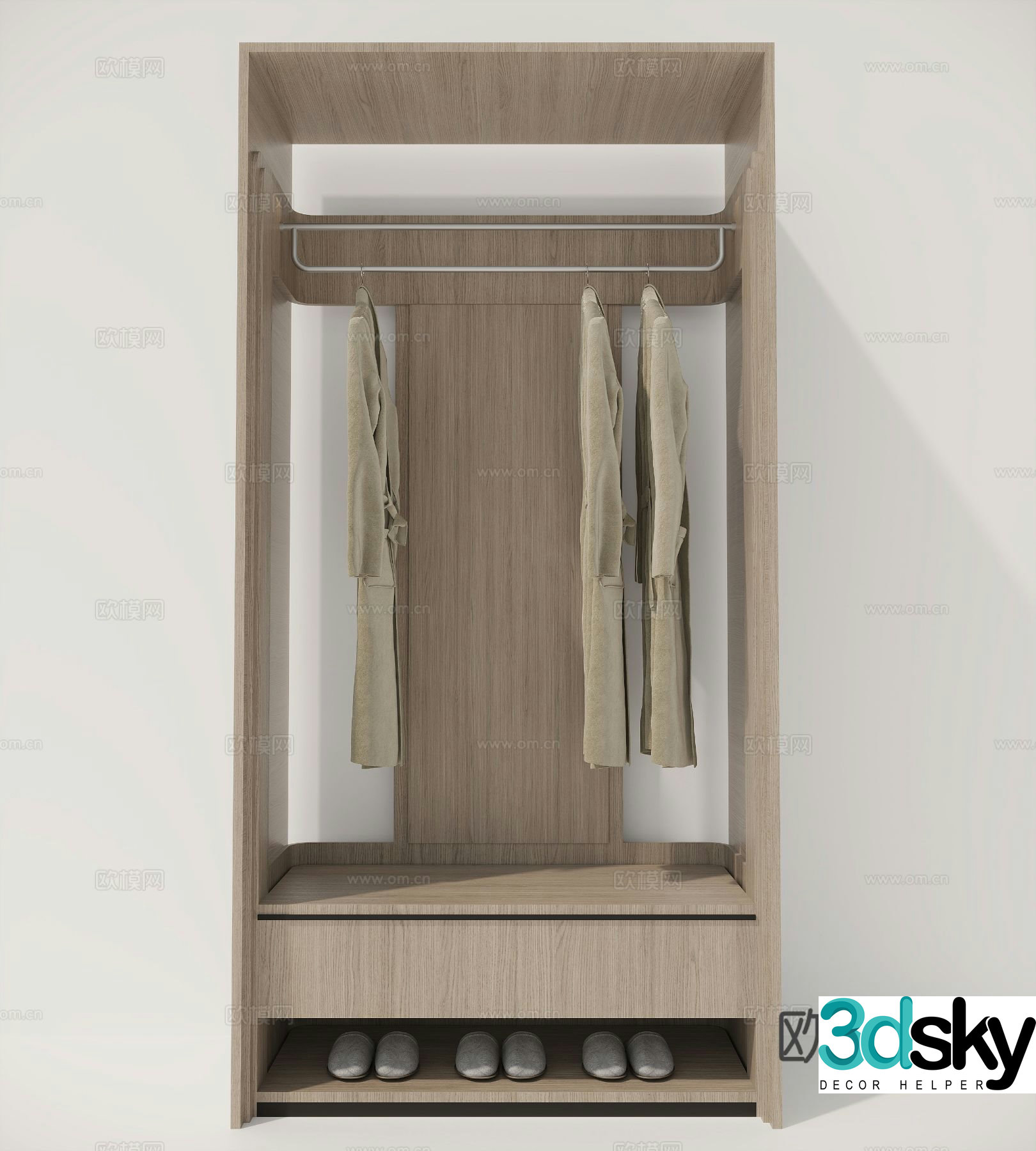 Modern wardrobe 3d model