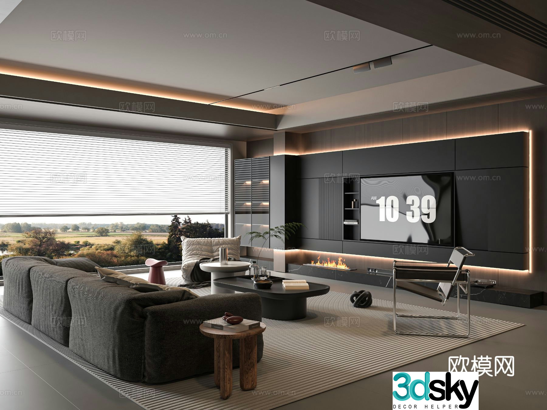 Italian living room 3d model
