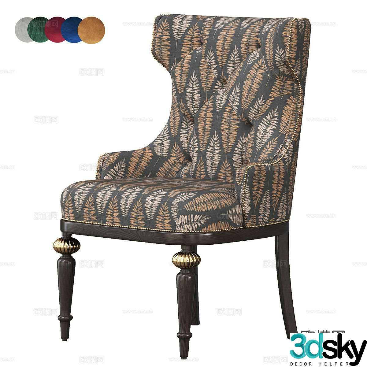 chair dining chair 3d model