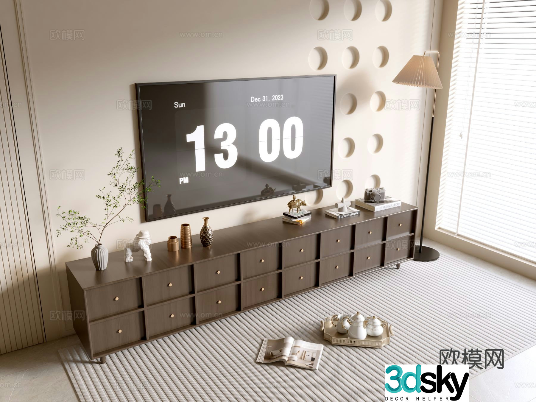 Modern TV cabinet 3d model