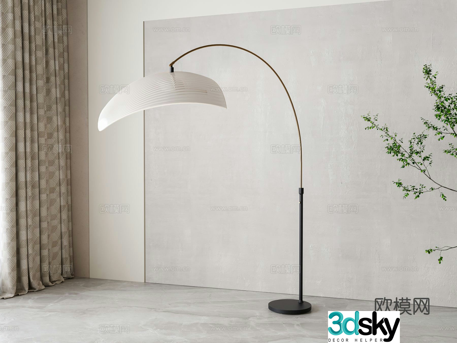Modern floor lamp 3d model