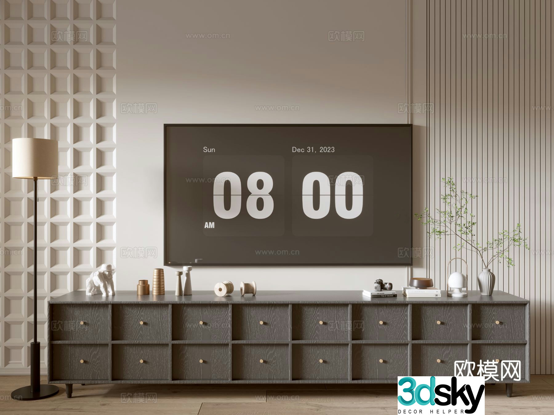 Modern TV cabinet 3d model