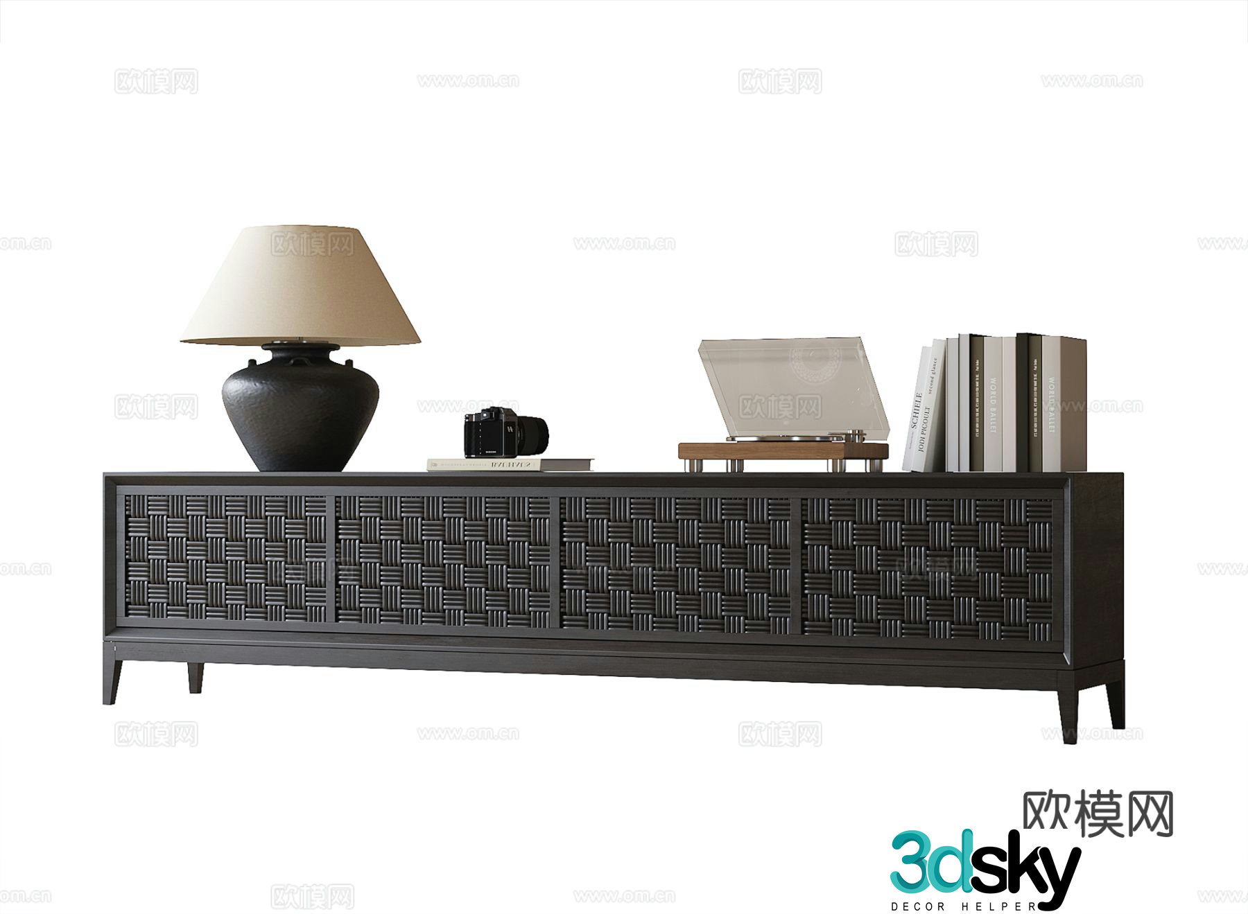 Wabi-sabi TV cabinet 3d model