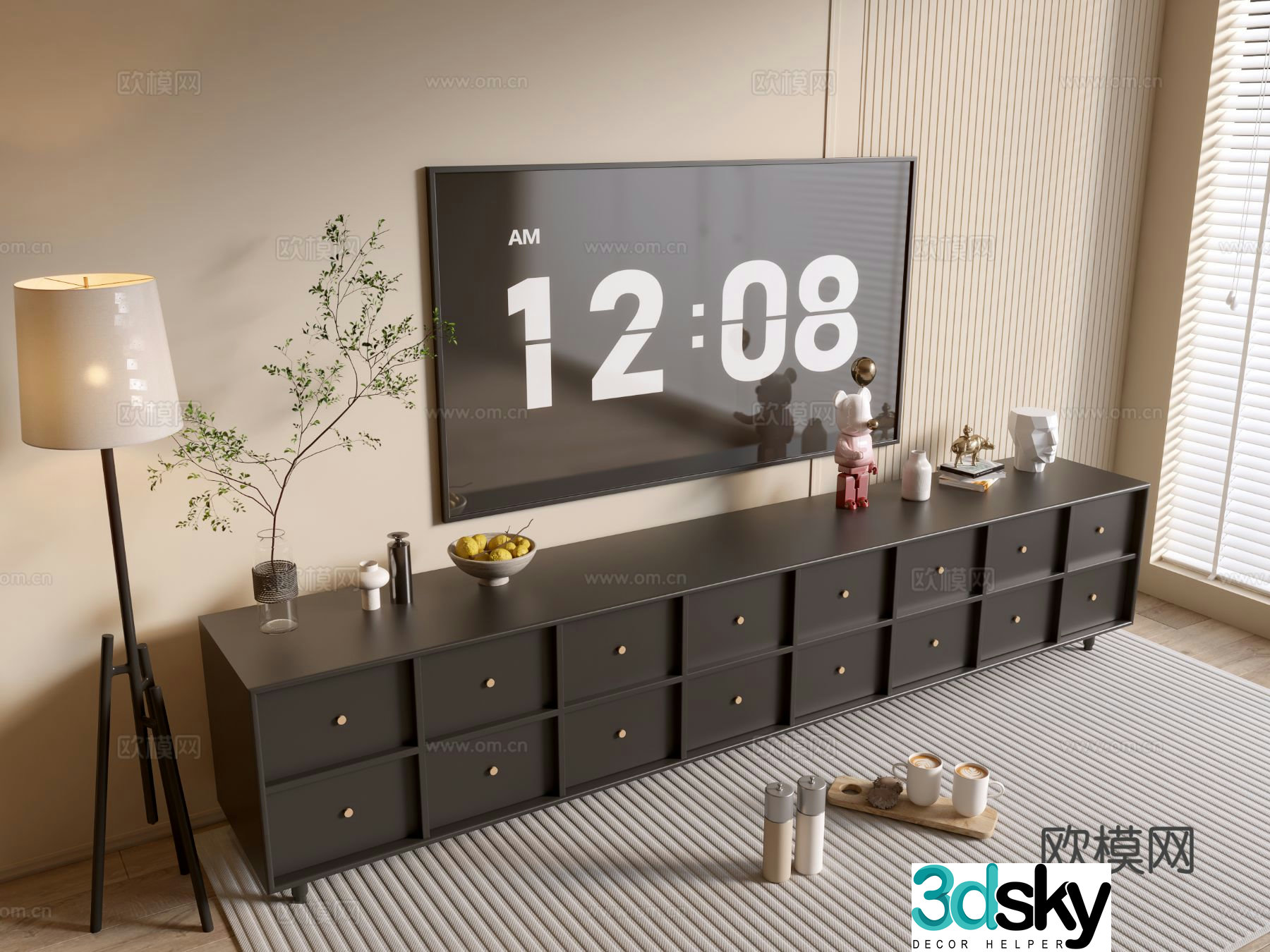 Modern TV cabinet 3d model