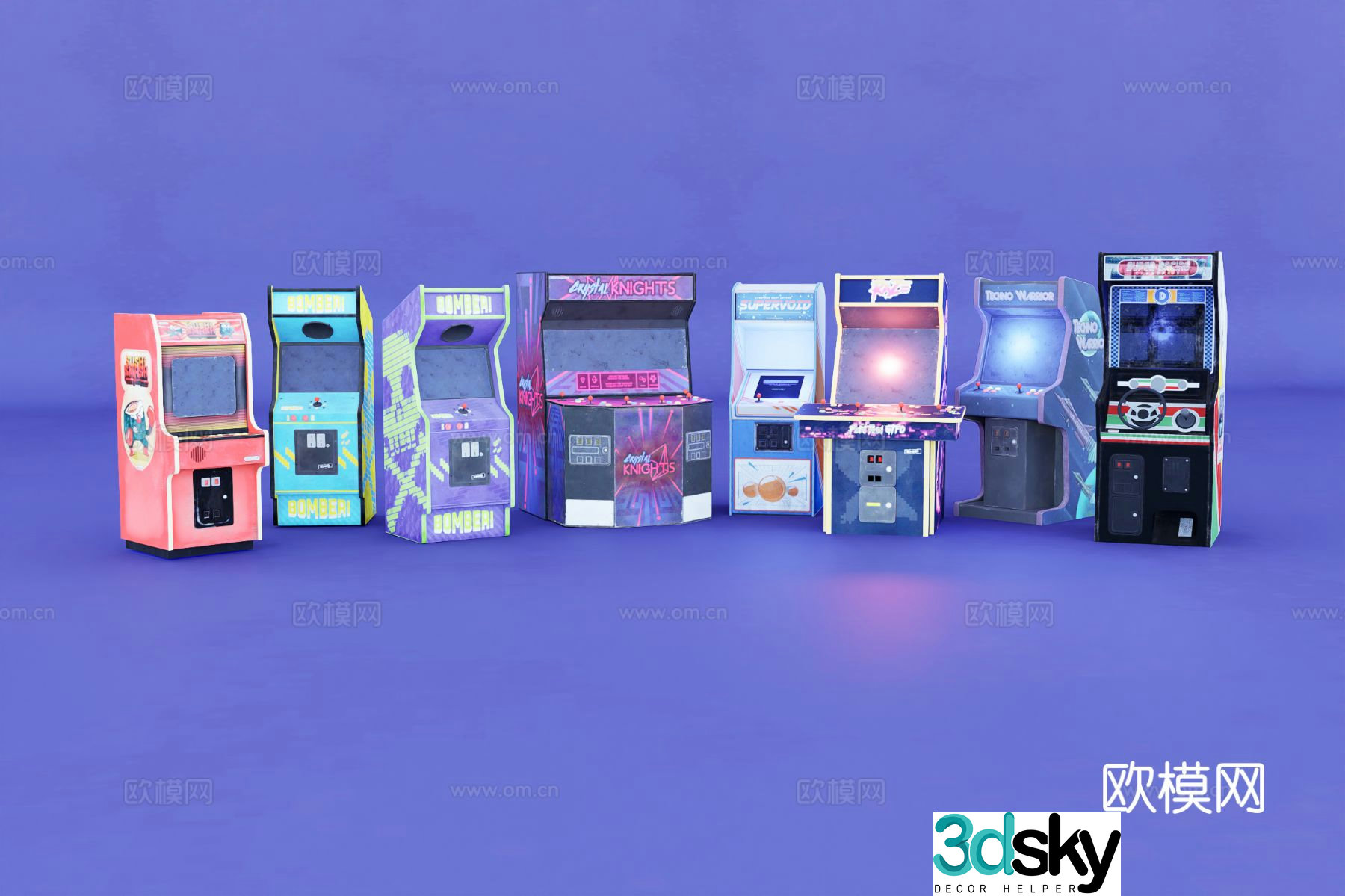 arcade game console 3d model