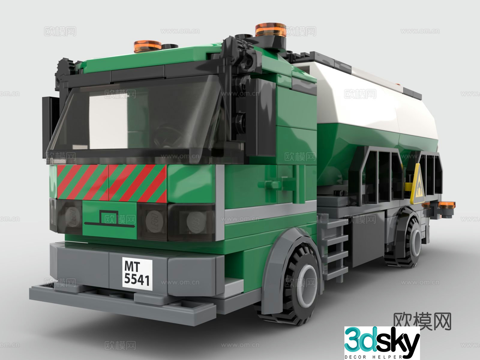 Lego LEGO toys building blocks truck tanker 3d model