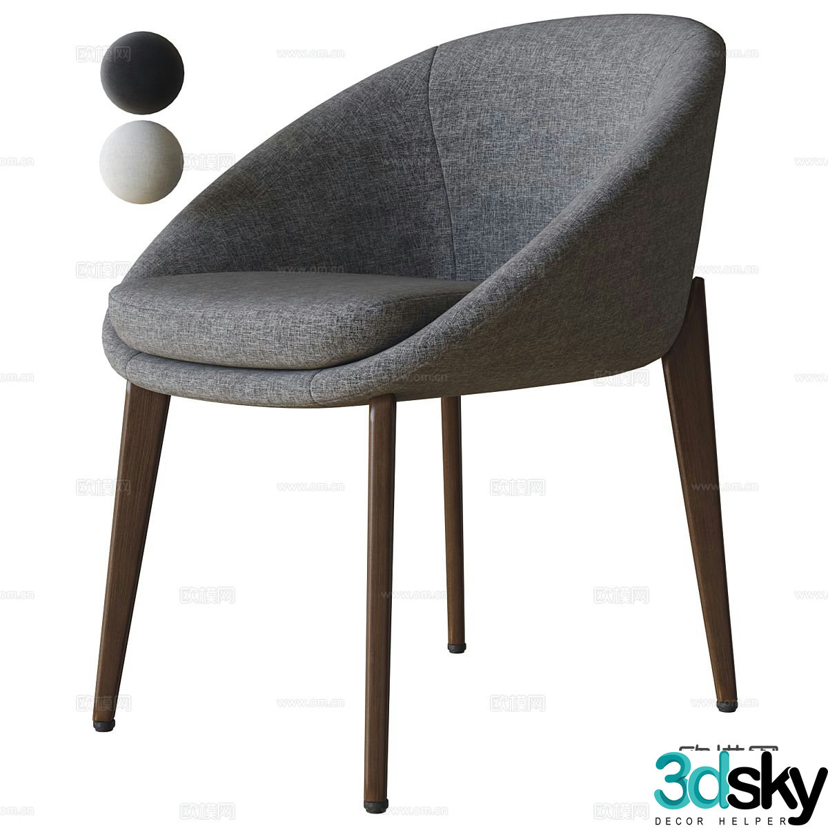 chair dining chair 3d model