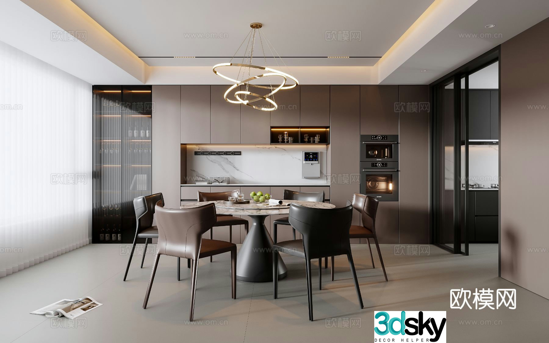 Italian restaurant 3d model