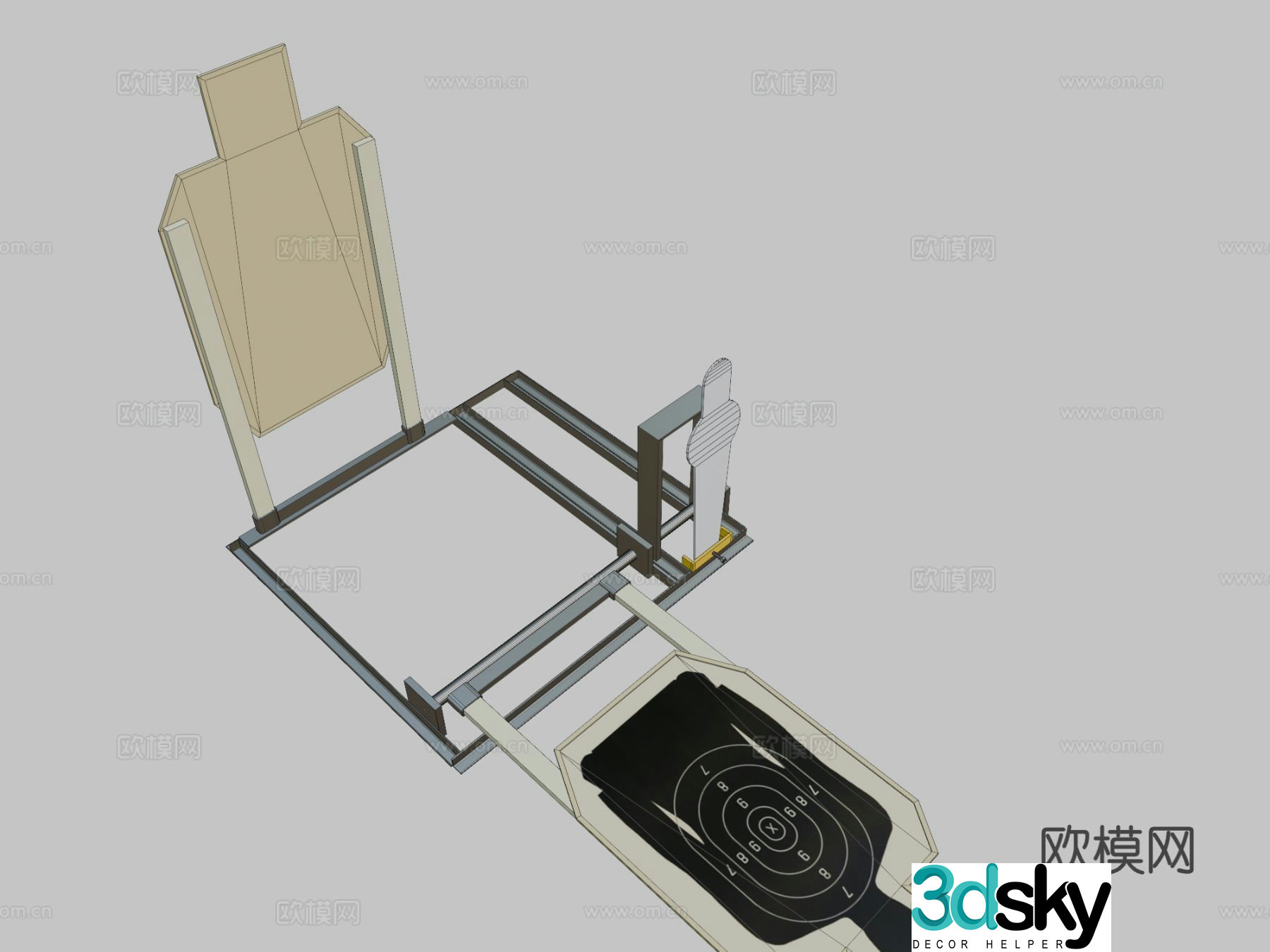 shooting target 3d model