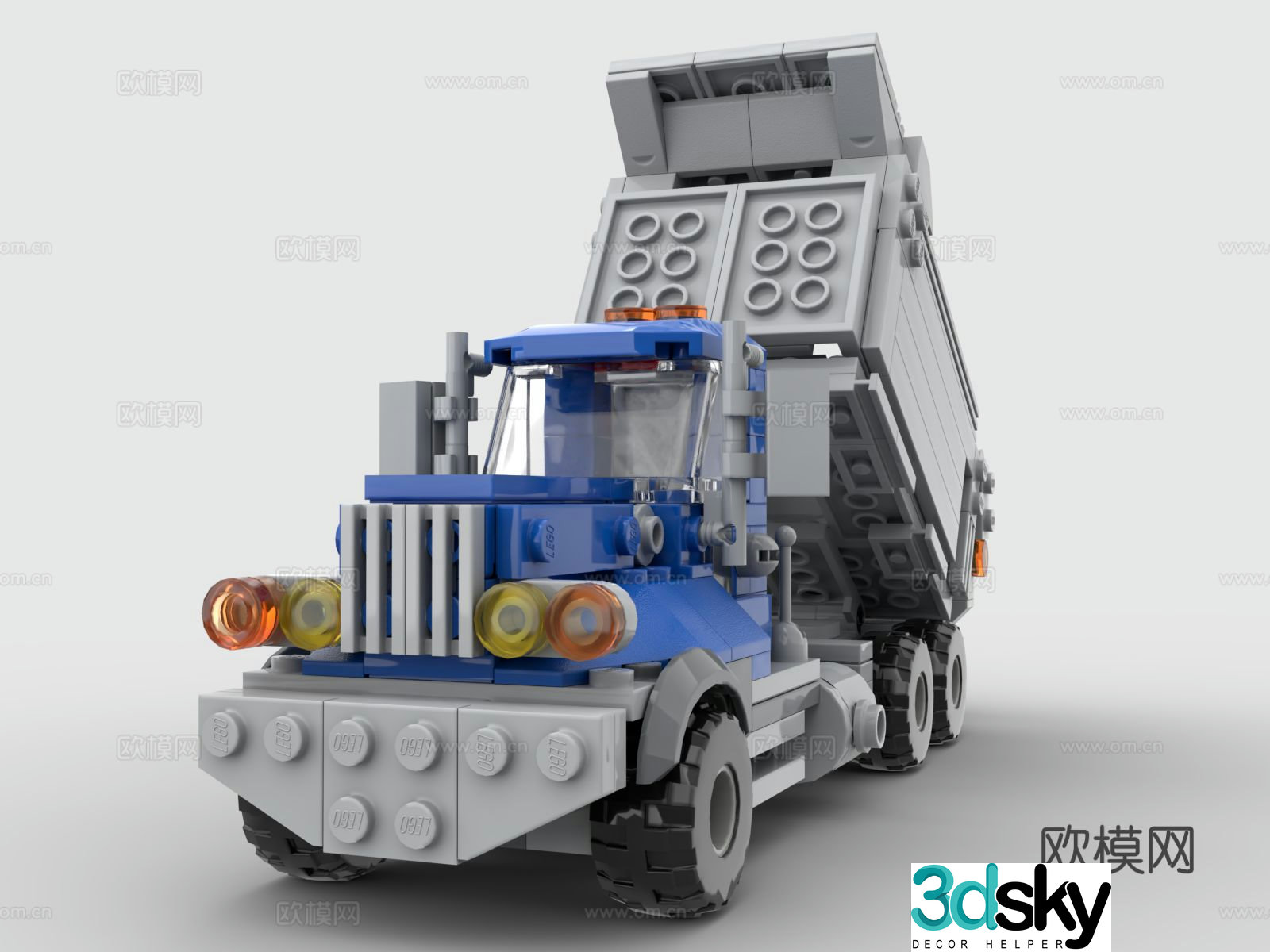 Lego LEGO toys building blocks truck truck dump truck 3d model