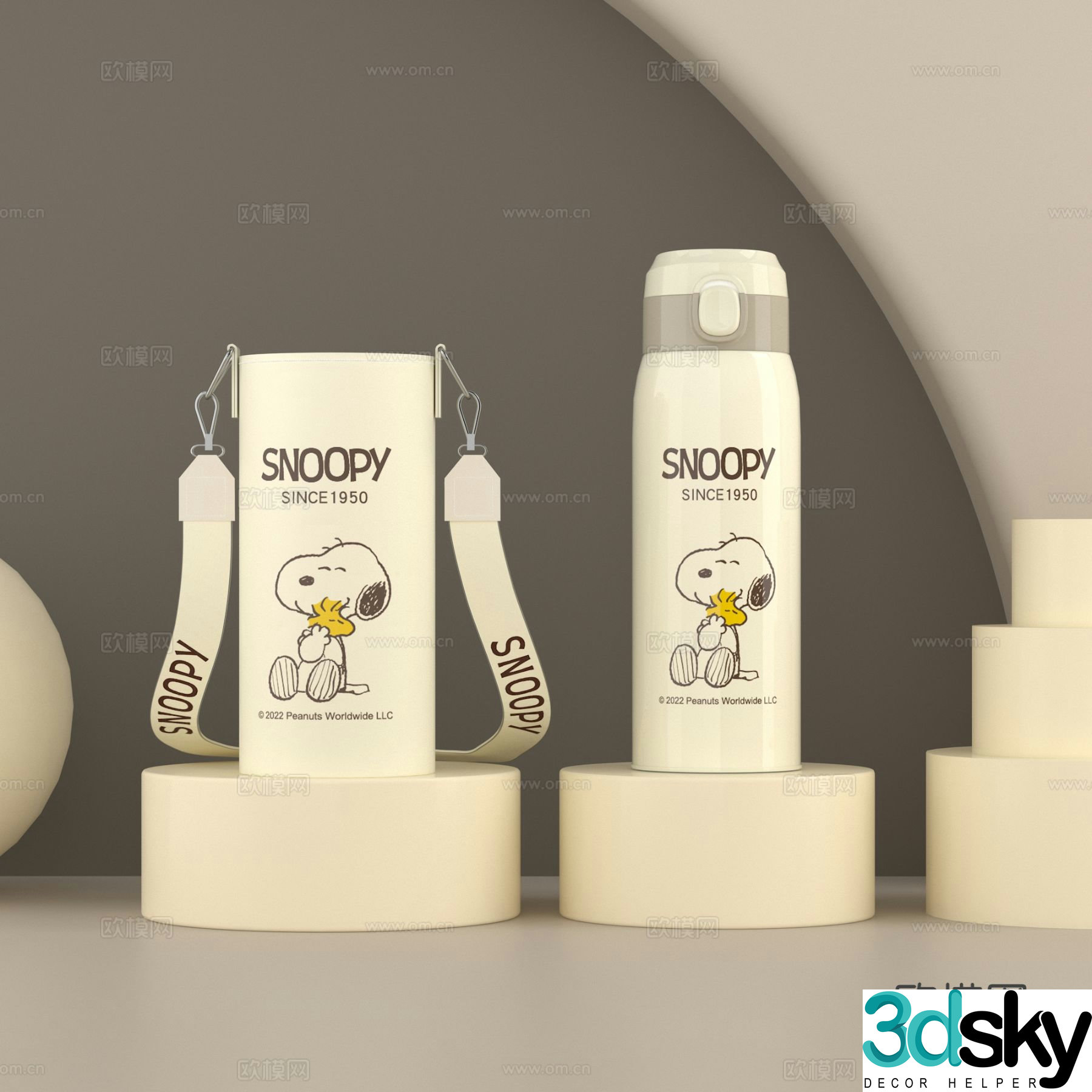 3D model of thermos cup