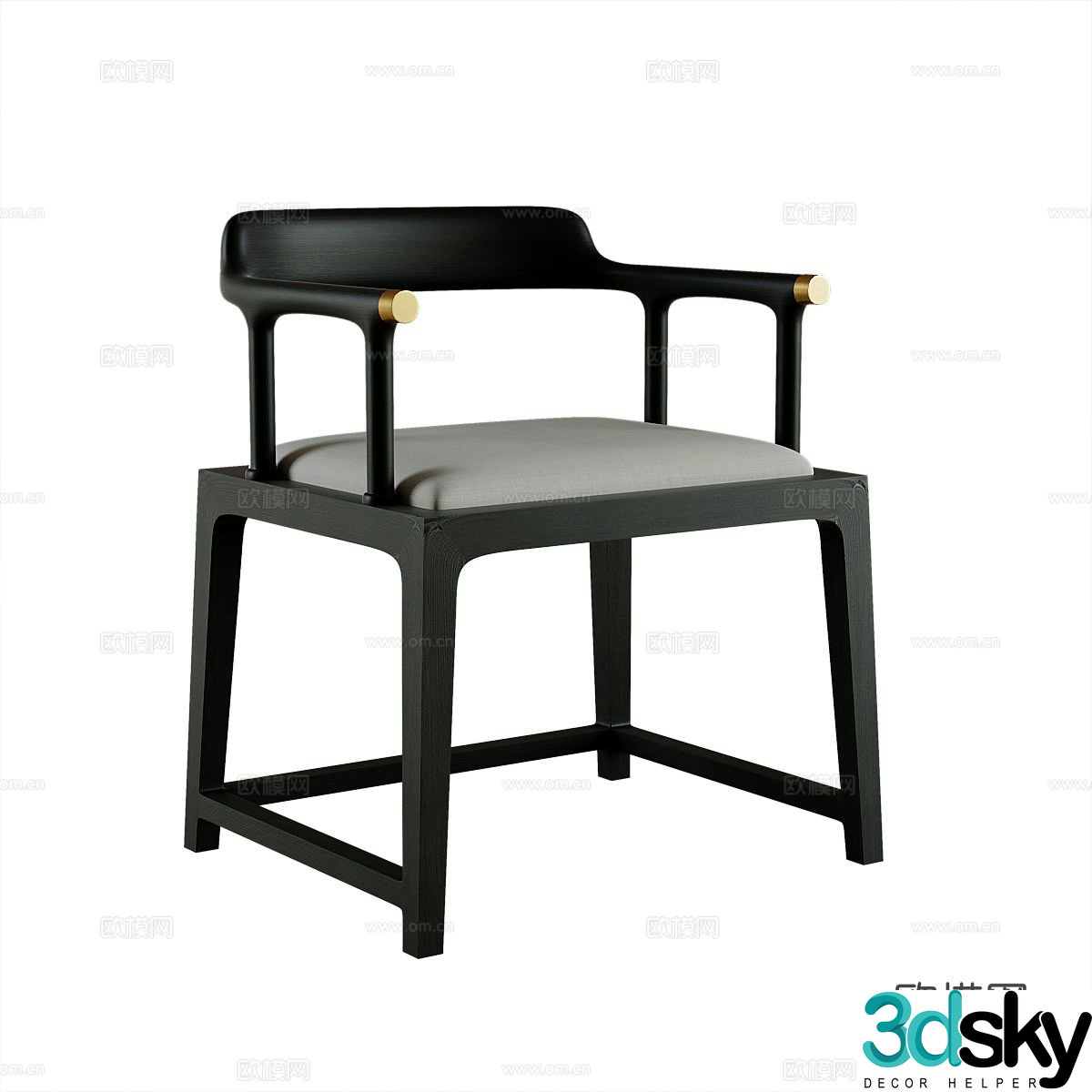 Modern single chair armchair 3d model