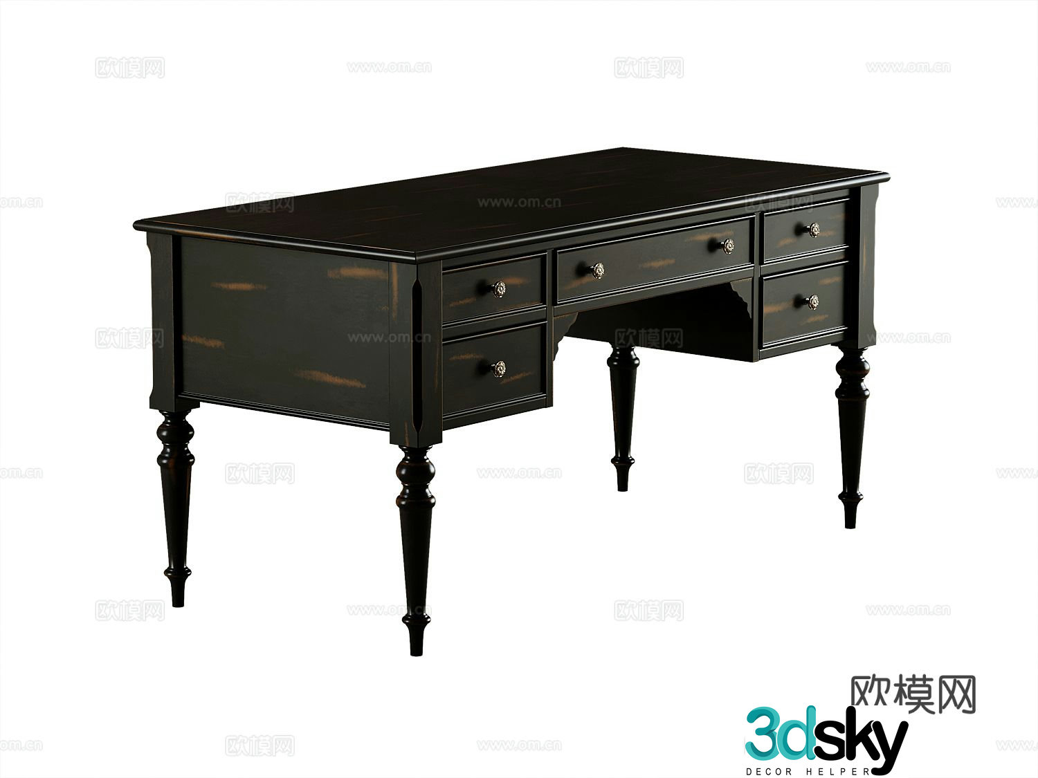 American desk 3d model