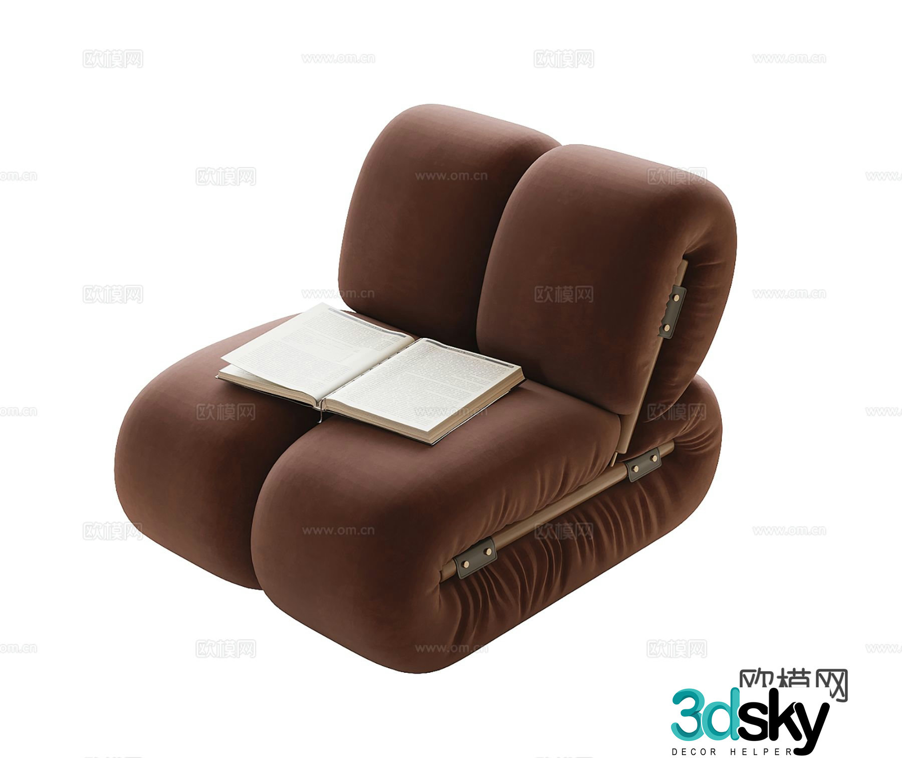 Modern leisure sofa 3d model