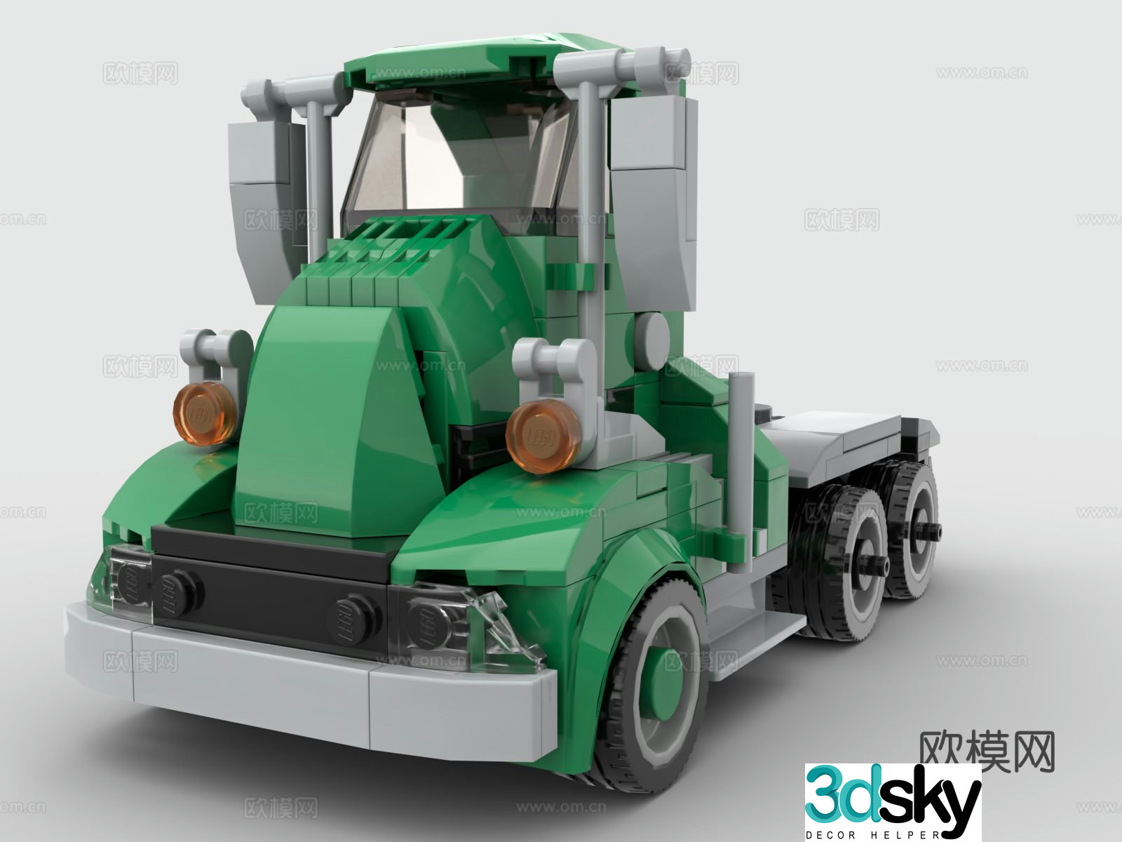 Lego LEGO toys building blocks truck front truck front 3d model