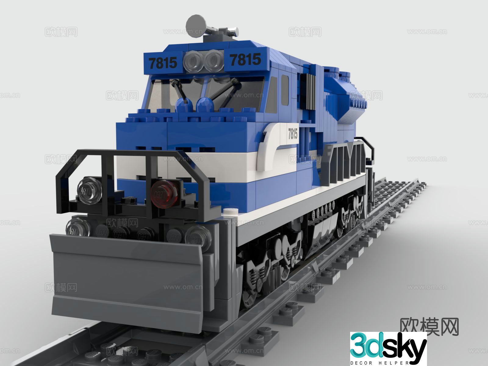 LEGO LEGO toys building blocks train locomotive 3d model