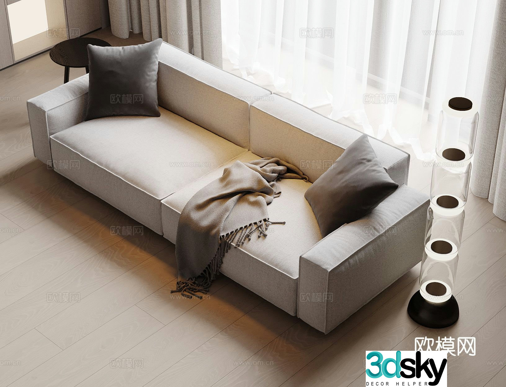 Modern love sofa 3d model