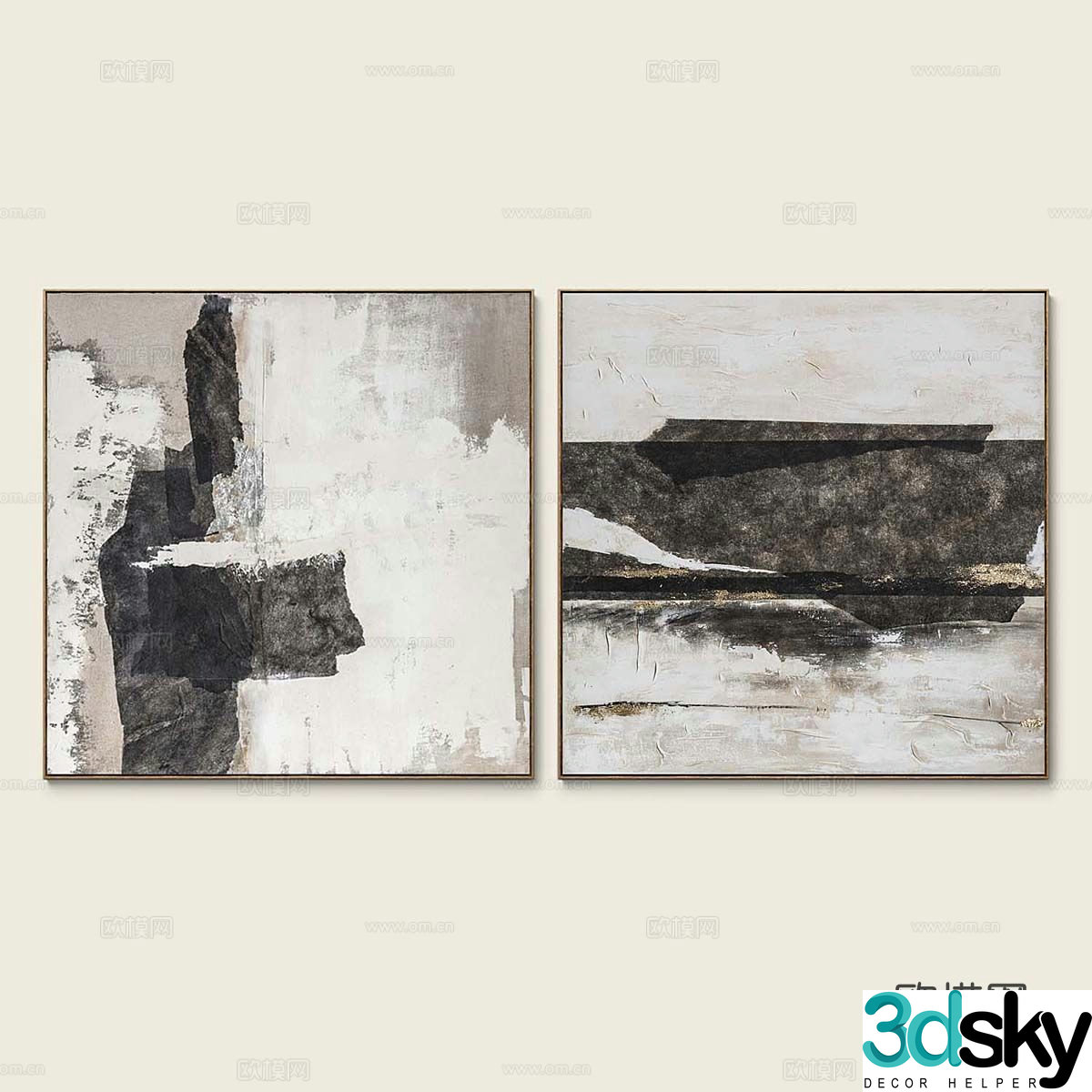 Texture painting decorative painting 3d model