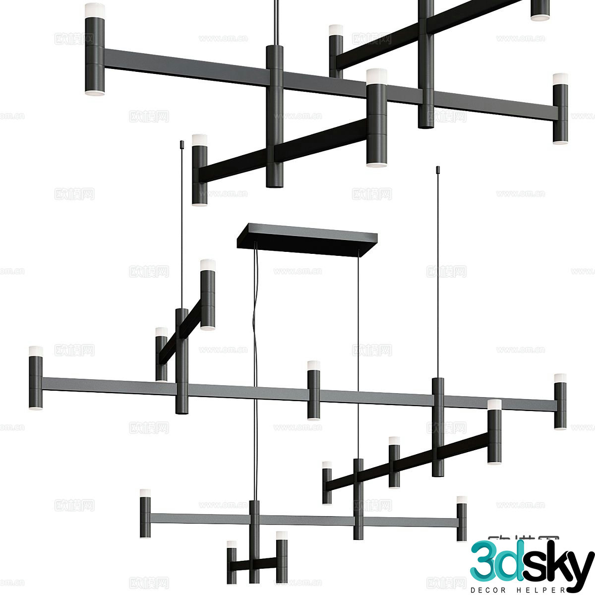 Creative chandelier 3d model