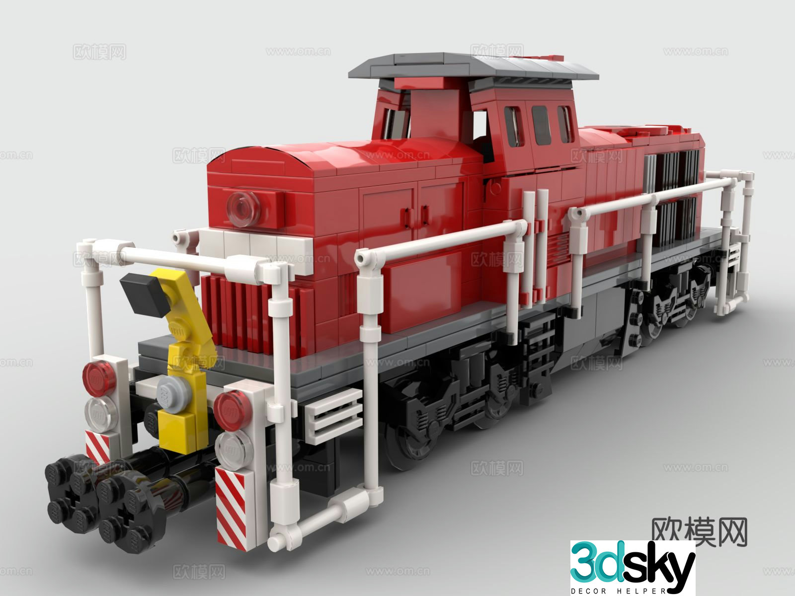 Lego LEGO toys building blocks train locomotive 3d model