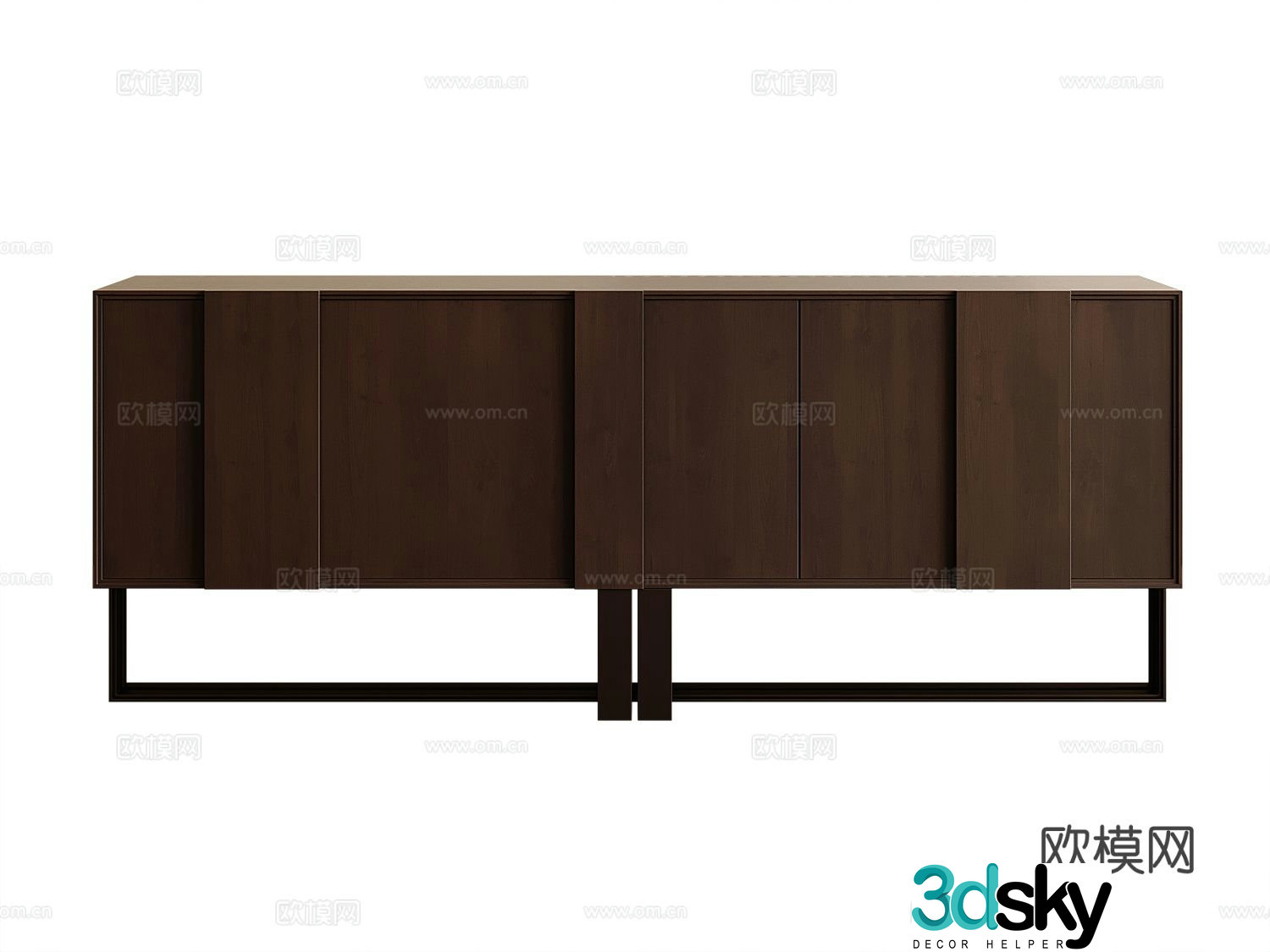 Modern entryway cabinet 3d model