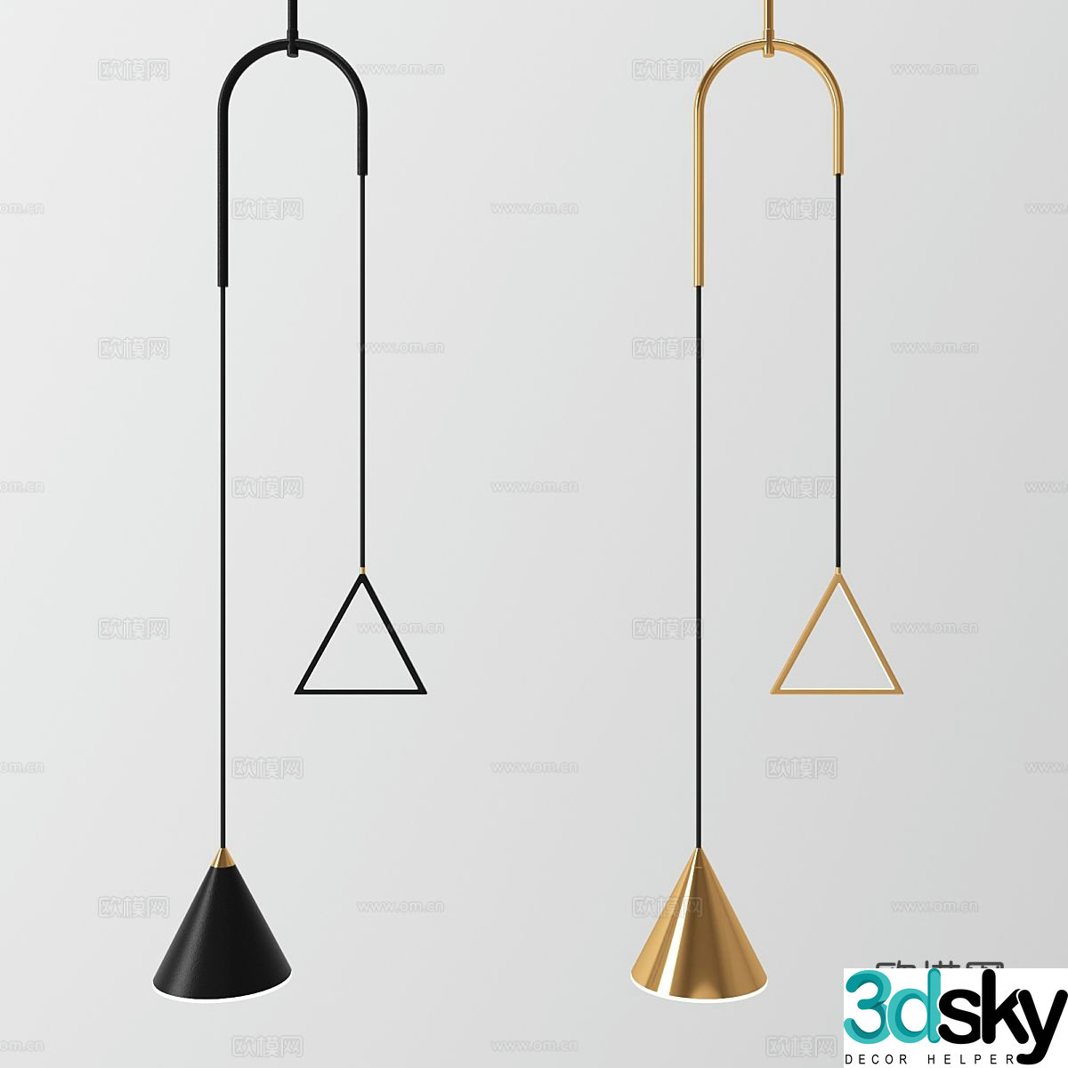 Creative chandelier 3d model