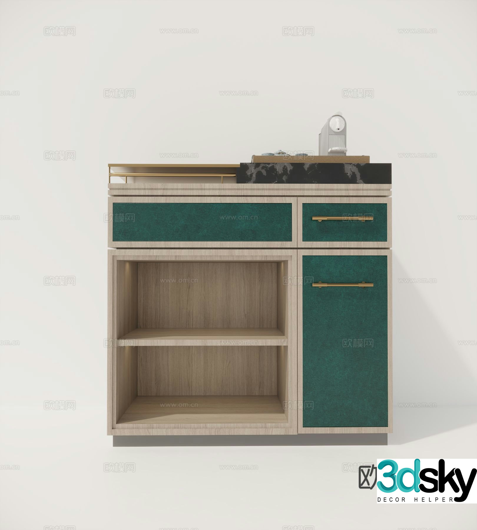 Modern shoe cabinet 3d model