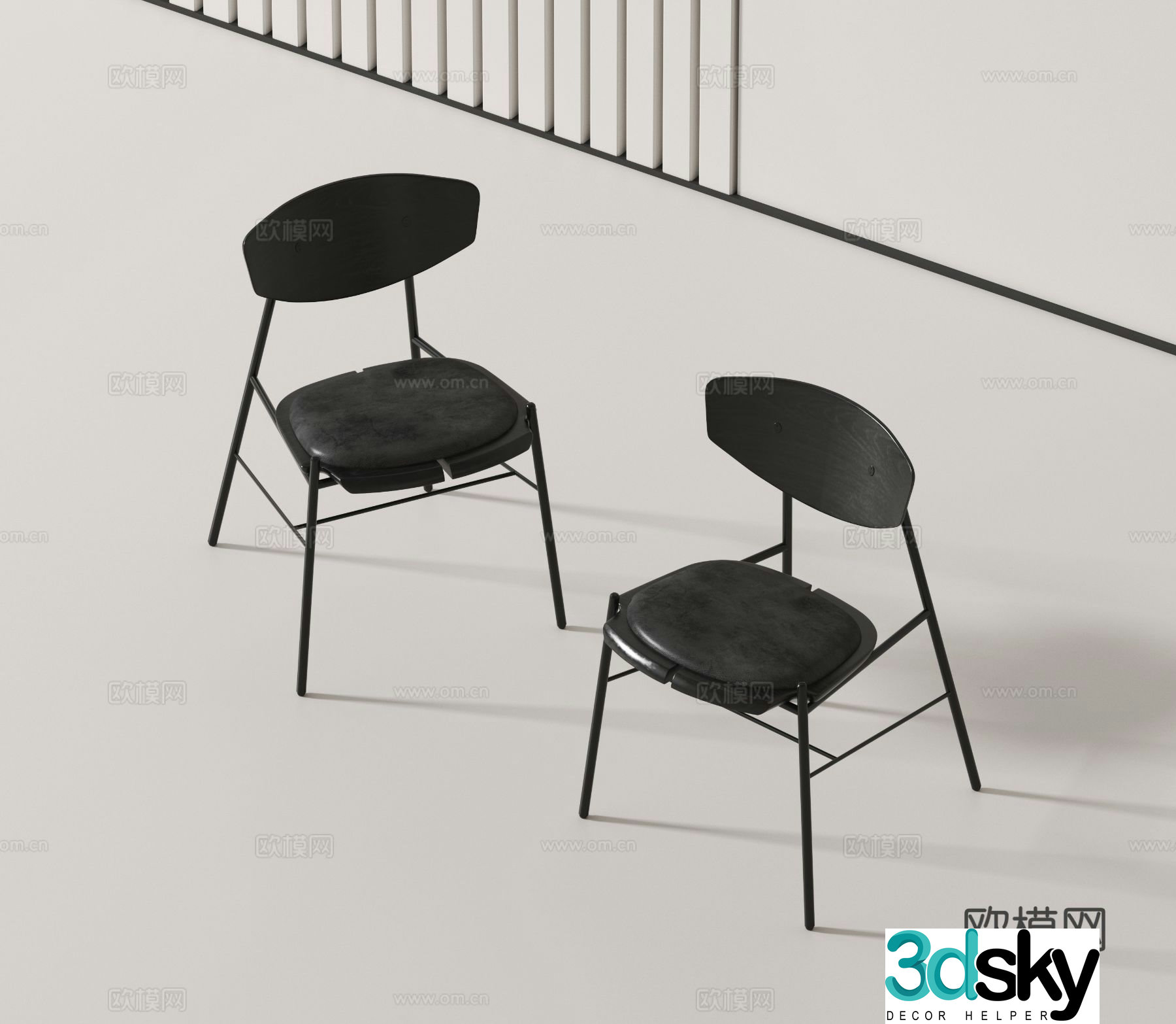 Modern chair single chair 3d model