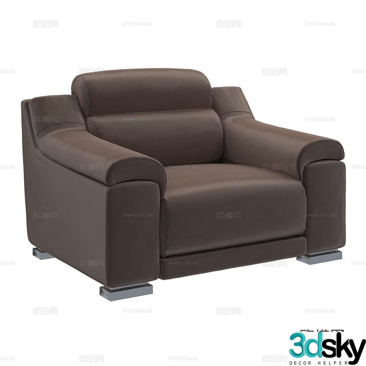 Single sofa 3d model