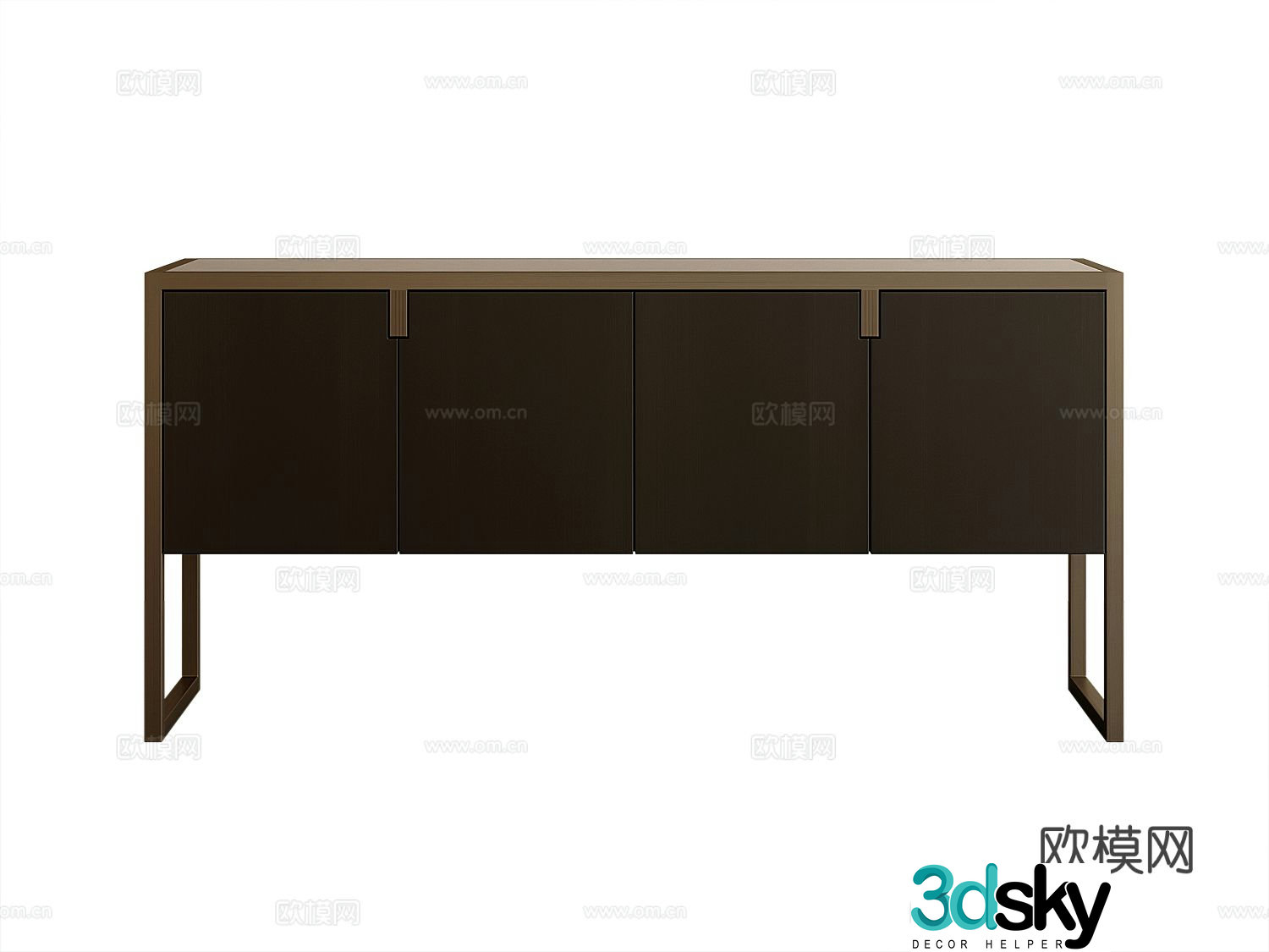 Modern entryway cabinet 3d model
