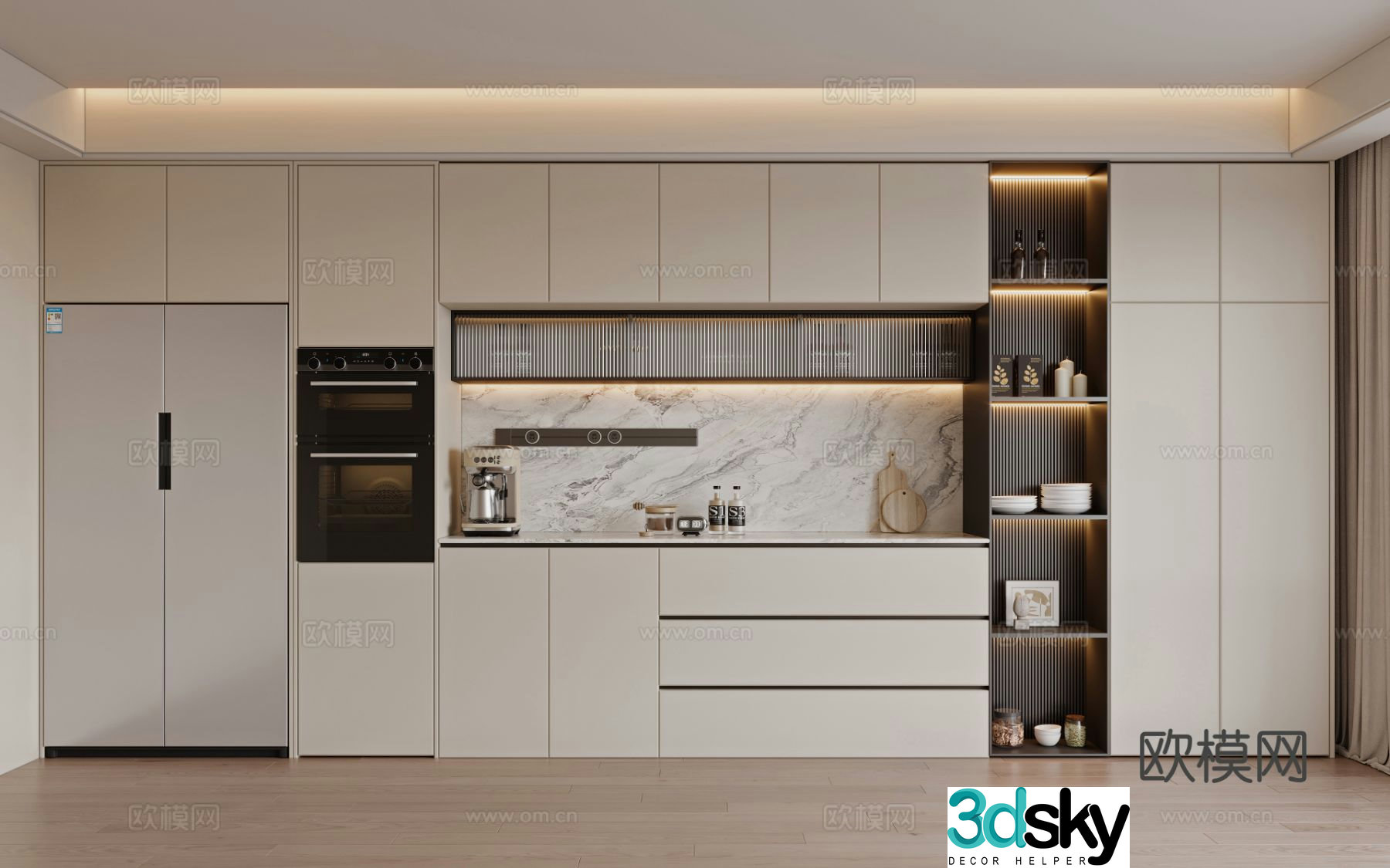 Modern sideboard 3d model