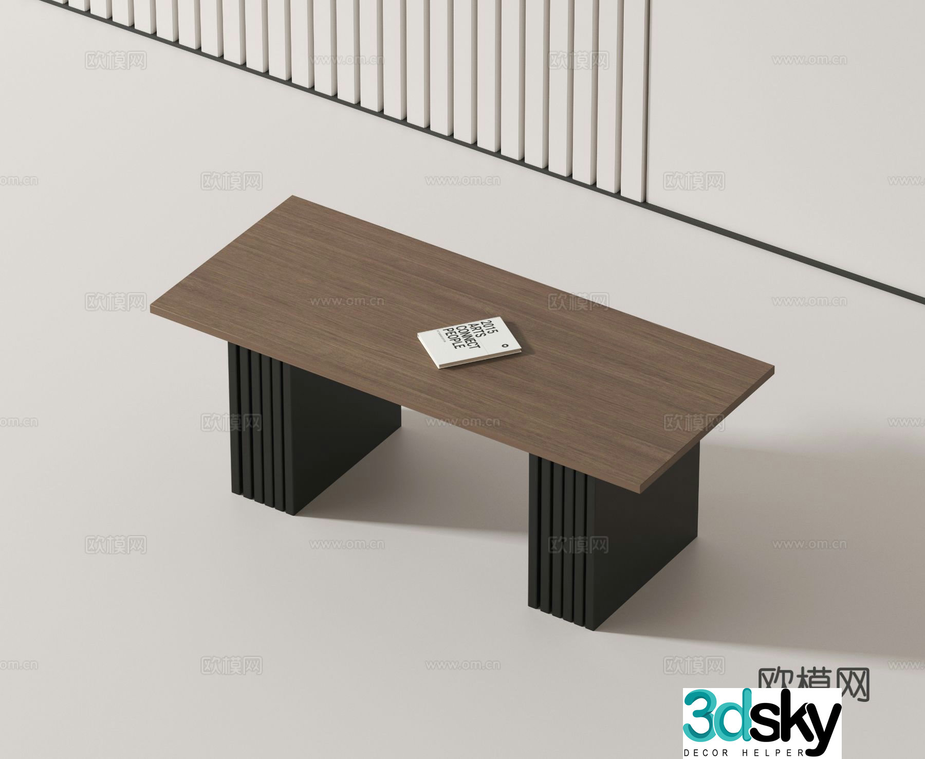 Modern desk 3d model