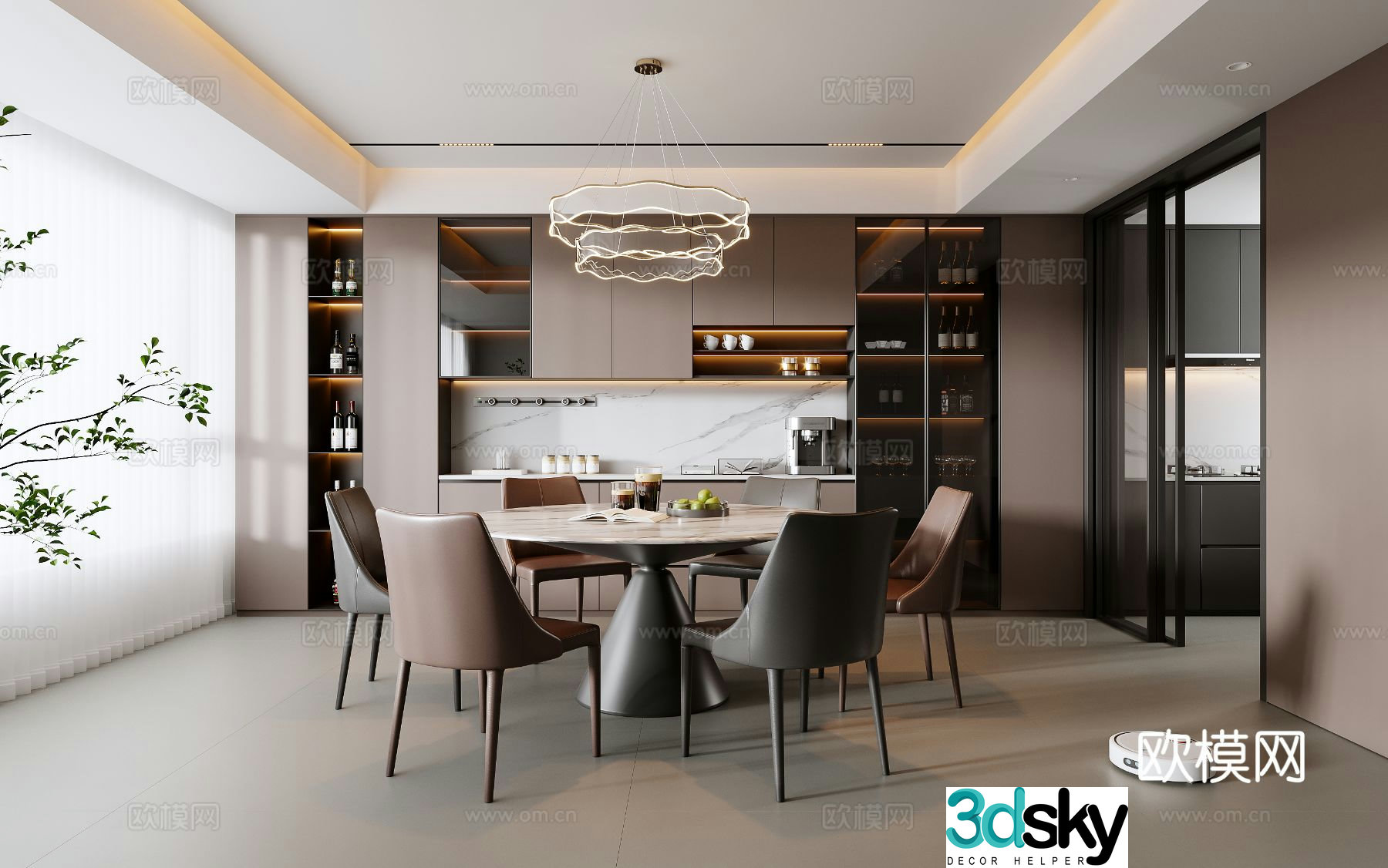 Italian restaurant 3d model