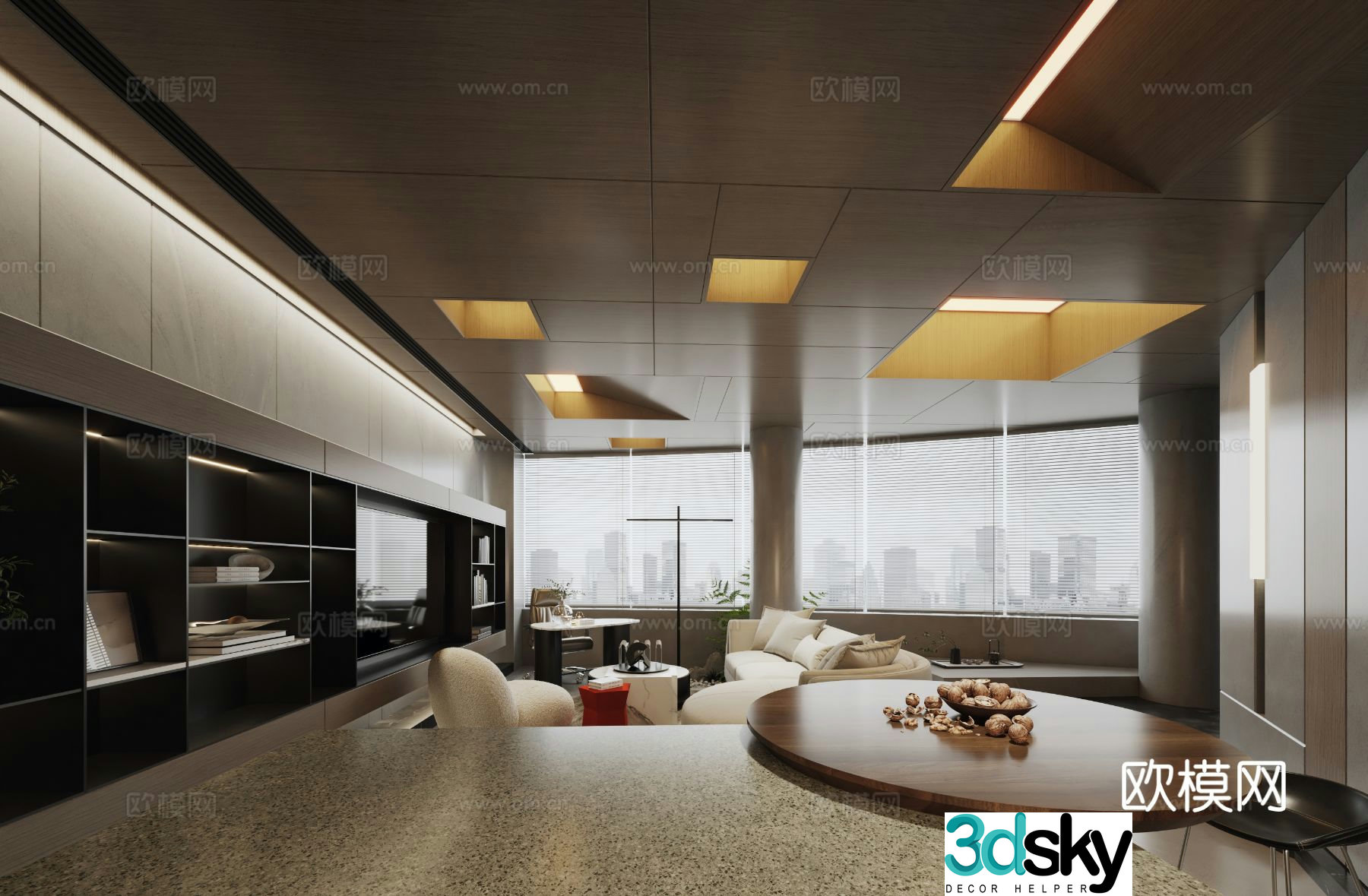 Tang Zhonghan|Modern Guest Restaurant 3D model