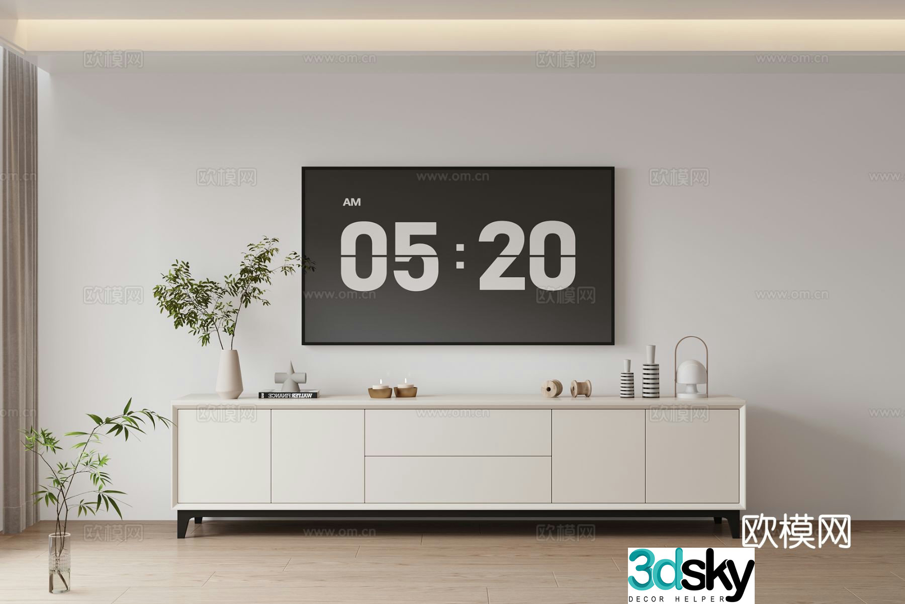 Modern TV cabinet 3d model