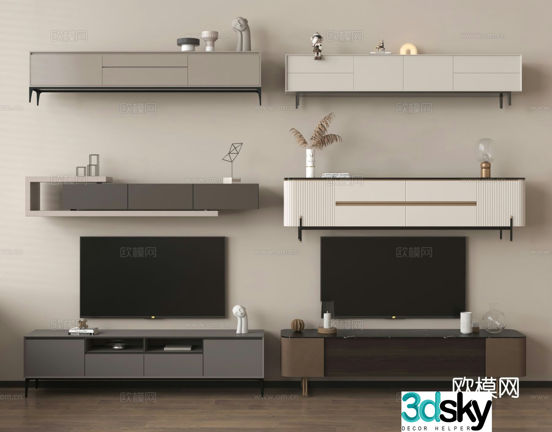 Modern TV cabinet 3d model