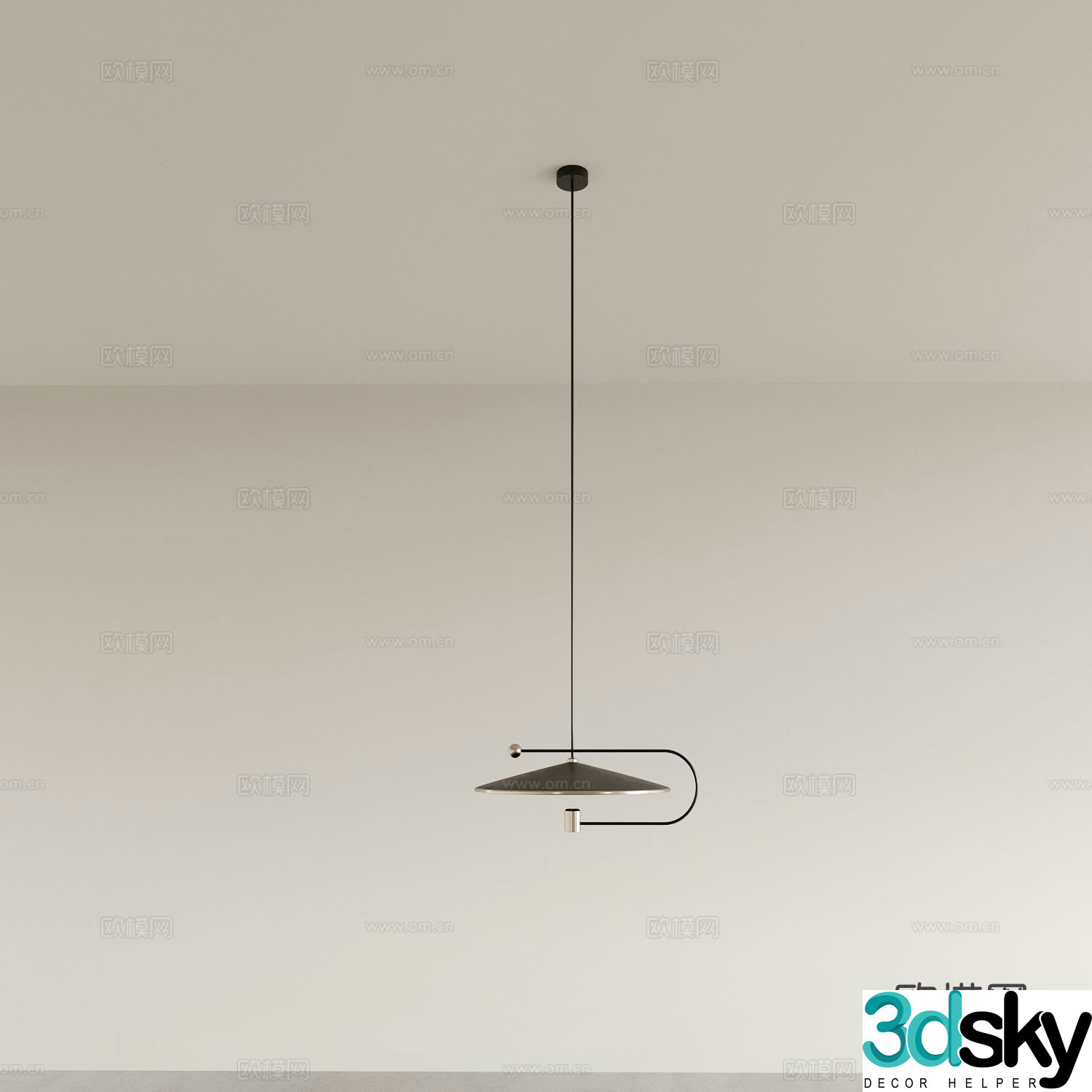 Restaurant chandelier bar chandelier 3d model