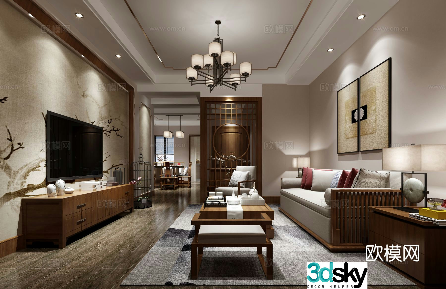 New Chinese restaurant 3D model