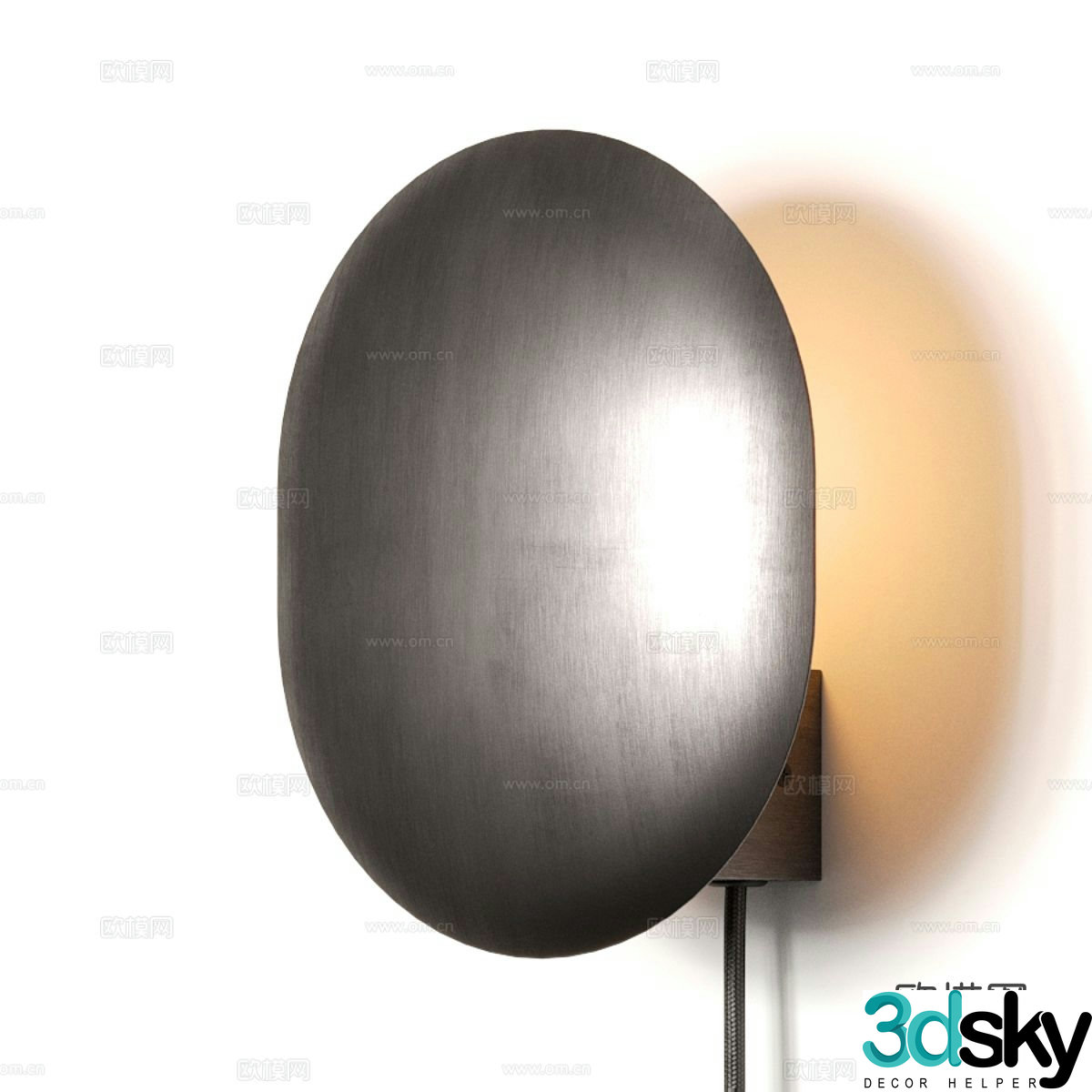 Modern wall light 3d model
