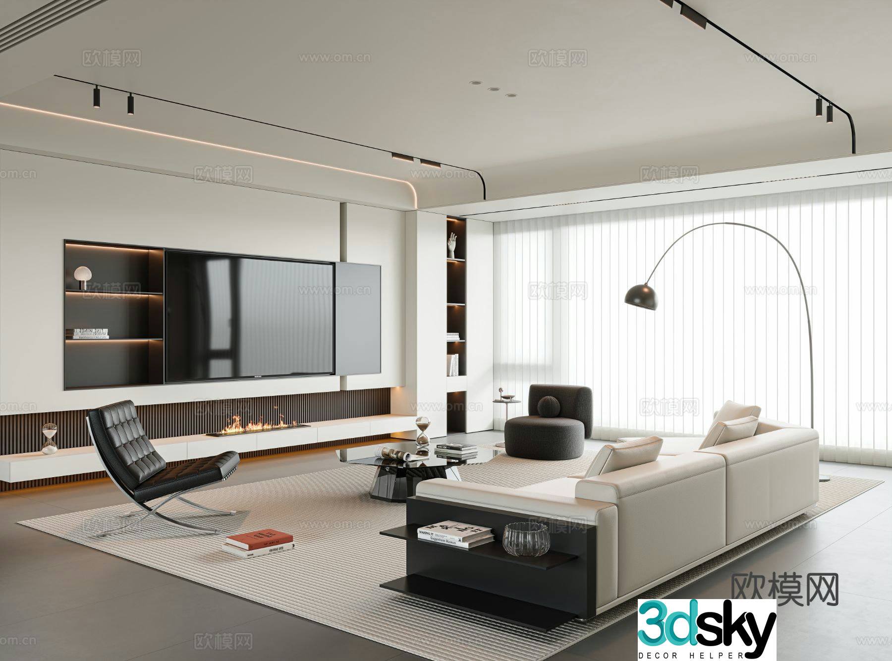 Italian living room 3d model