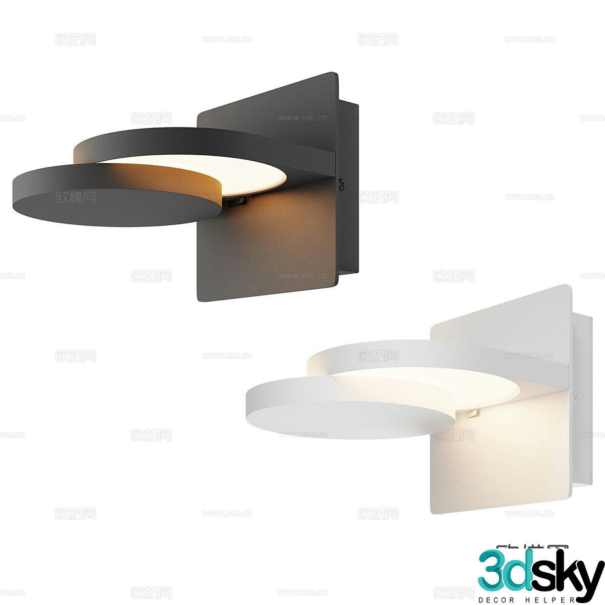 Simple wall lamp bedside wall lamp 3d model