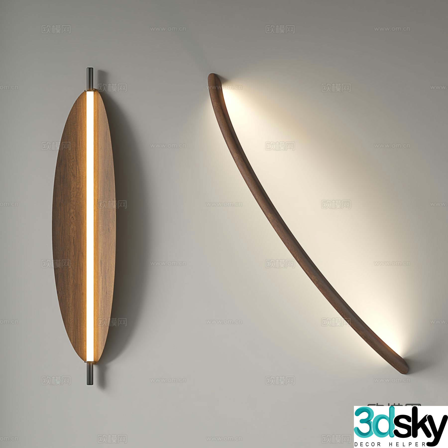 Medieval style wall lamp simple wall lamp 3d model