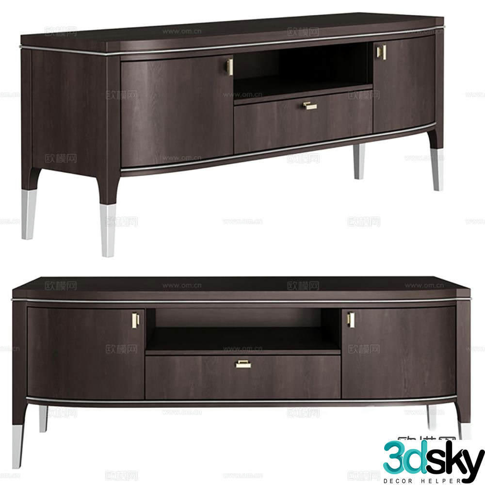 New Chinese style TV cabinet 3d model