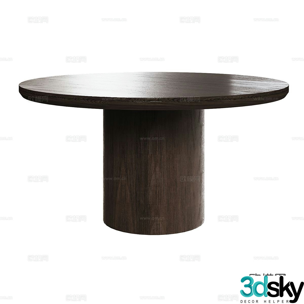 Nordic simple coffee table 3d model