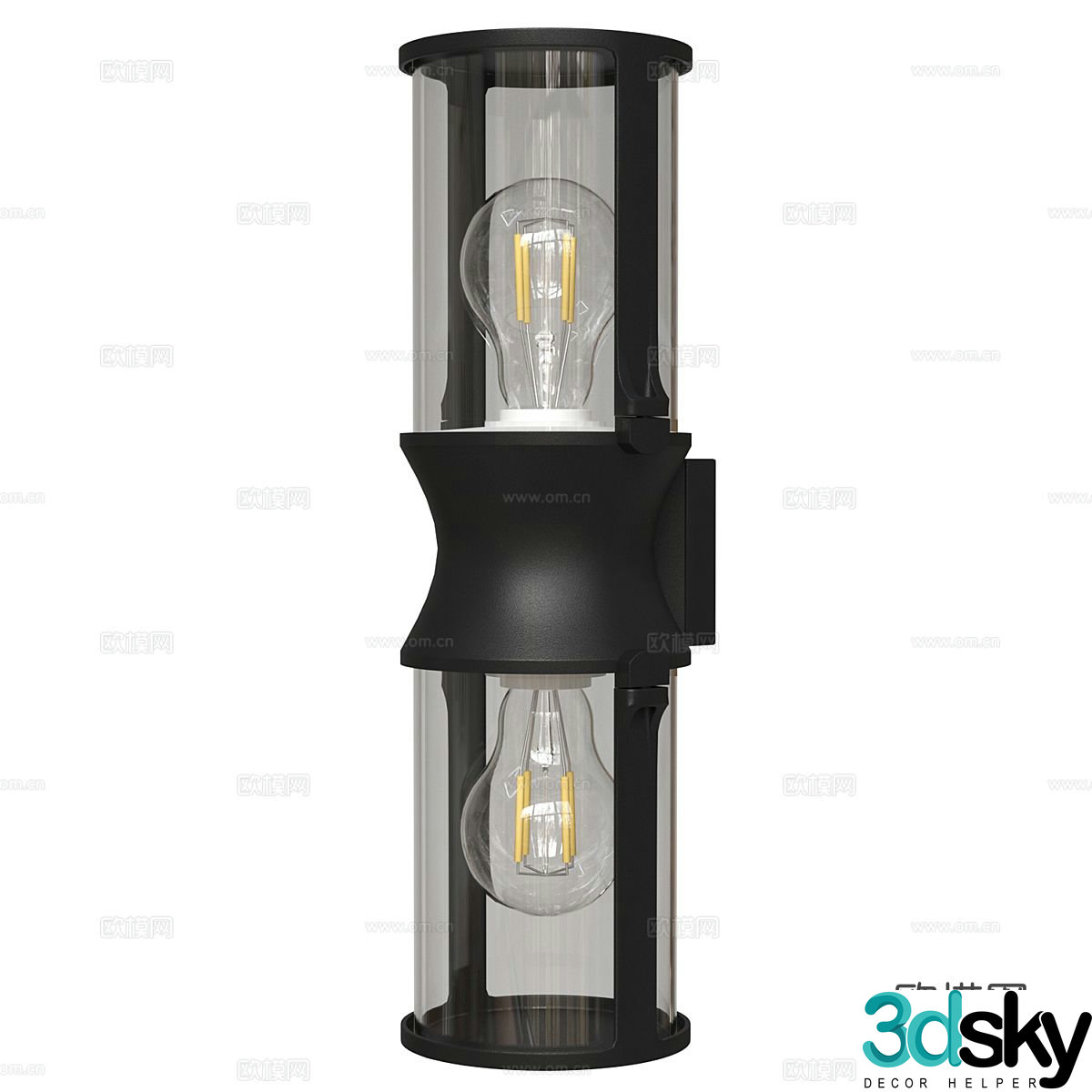 Modern minimalist wall lamp 3d model