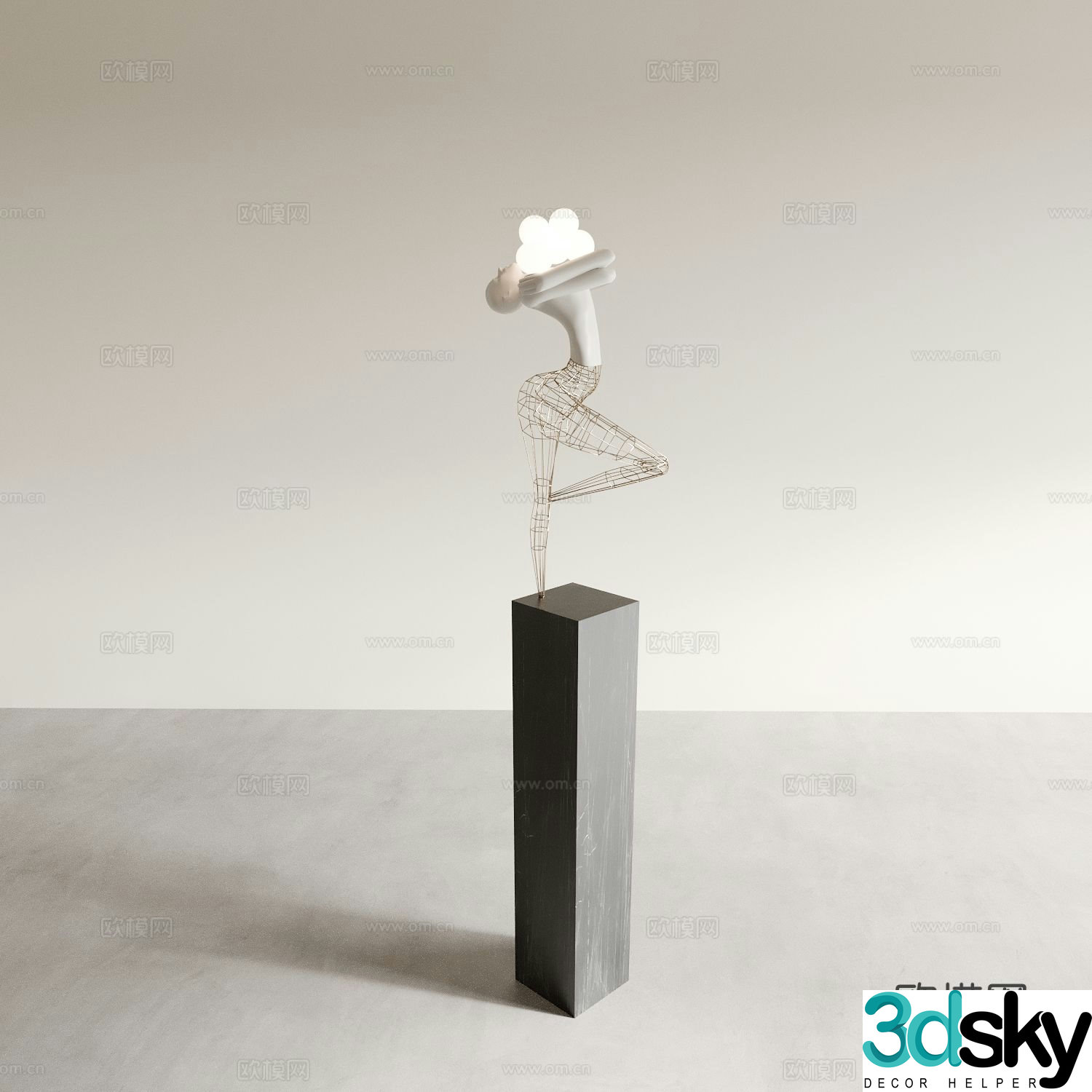 Sculpture ornaments sculpture statues entrance sculpture 3D model