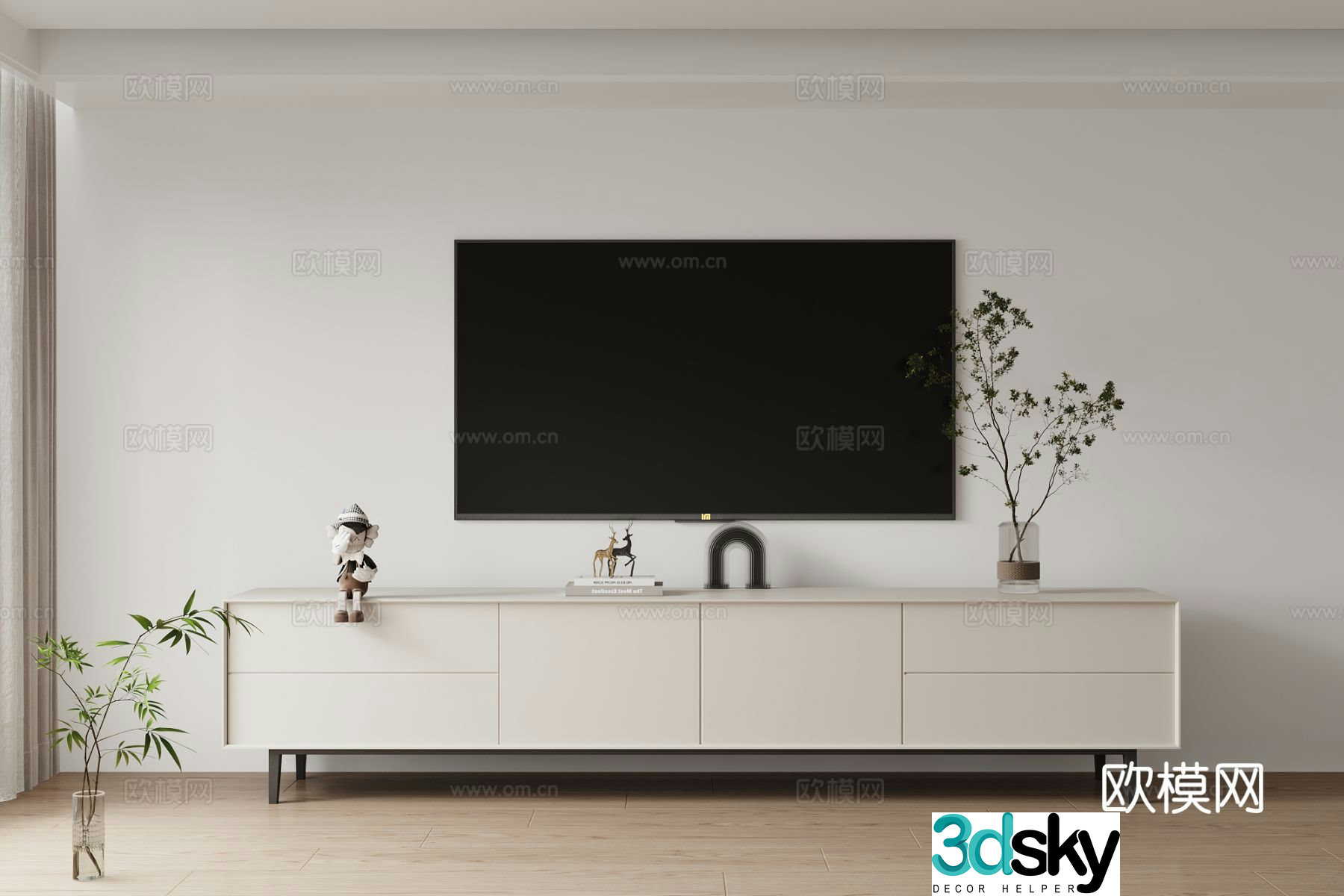 Modern TV cabinet 3d model