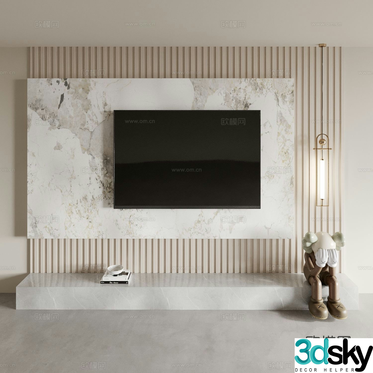 Modern TV cabinet 3d model