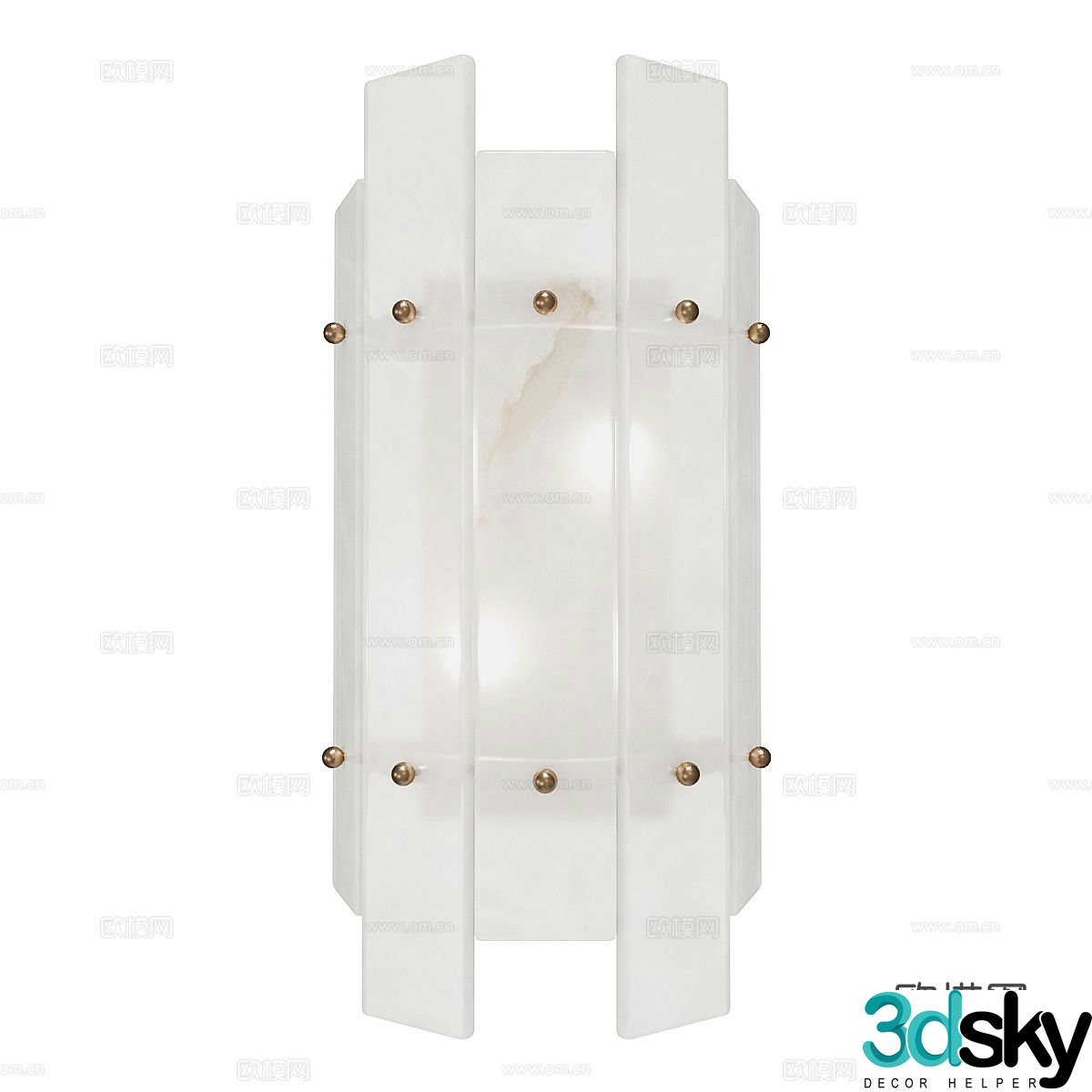 Glass wall light 3d model